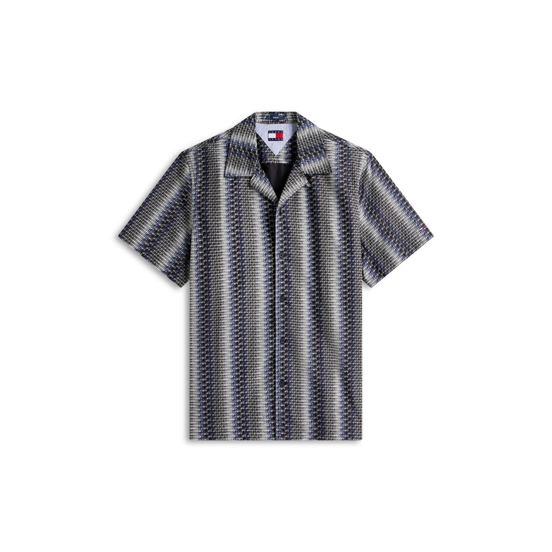 Tommy Jeans Patterned Short Sleeve Shirt