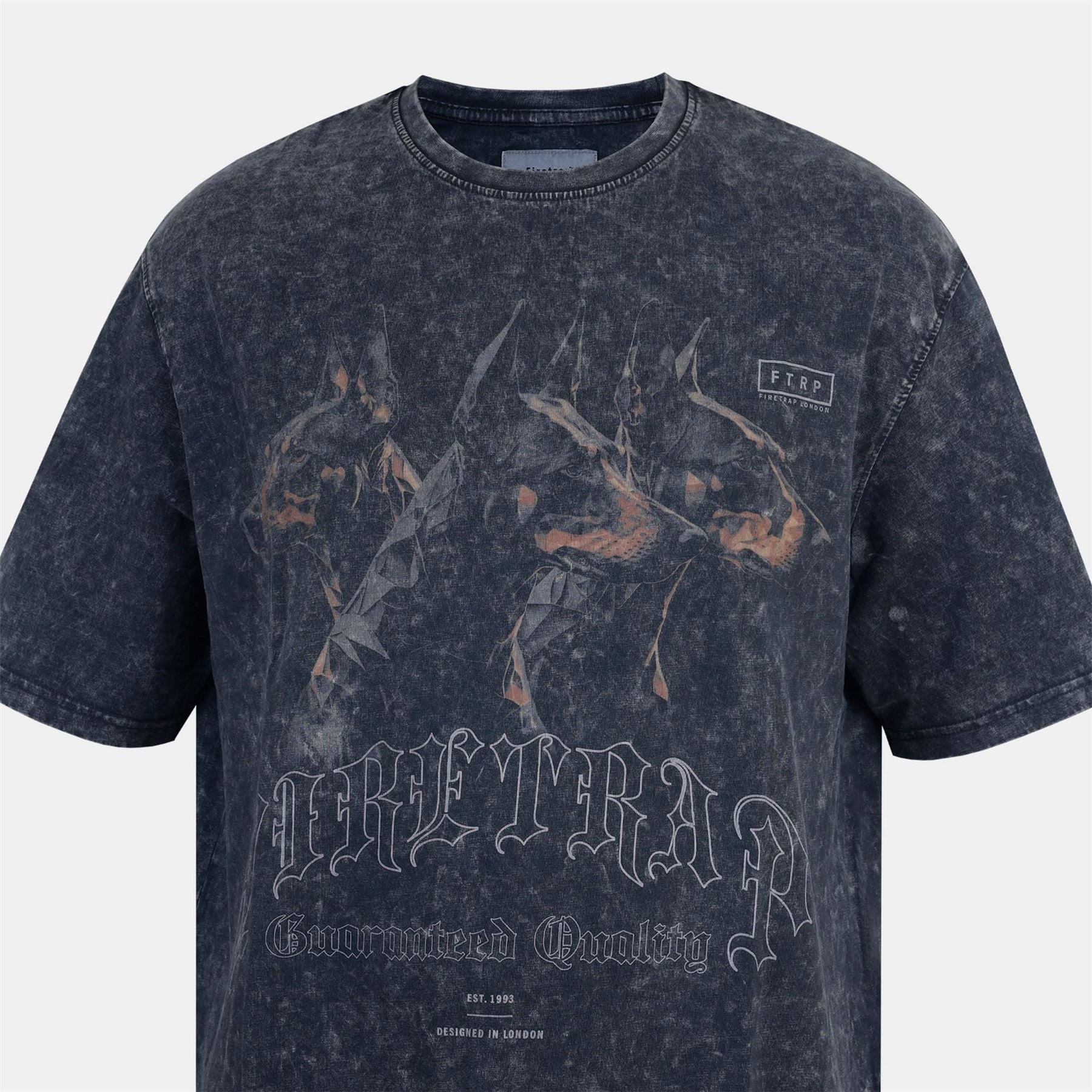 Firetrap Acid Wash Oversized T-Shirt
