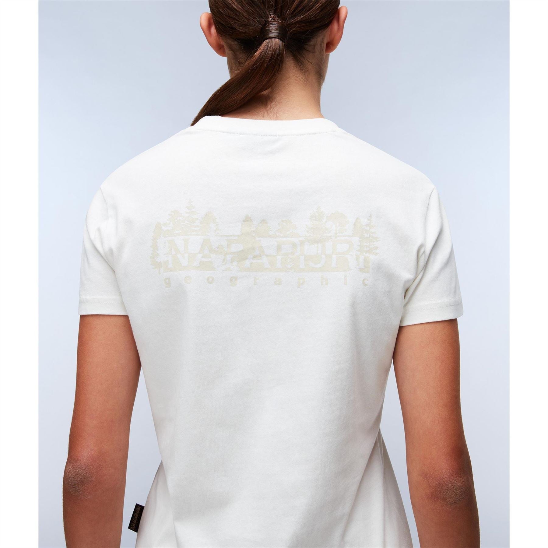 Napapijri Blanche Geographic Print Crew Neck T-Shirt