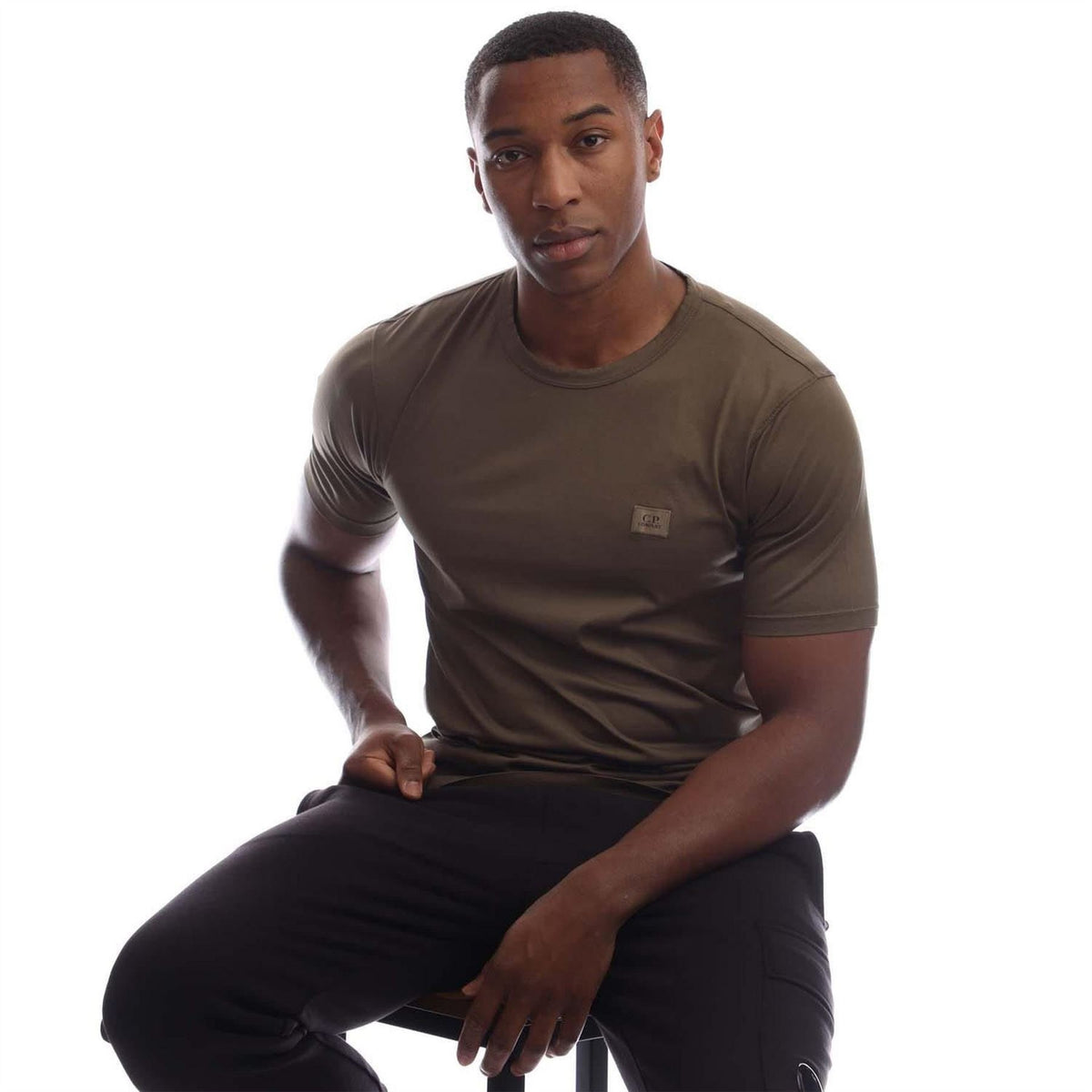CP Company 2 Mercerized Jersey Logo Patch T-Shirt