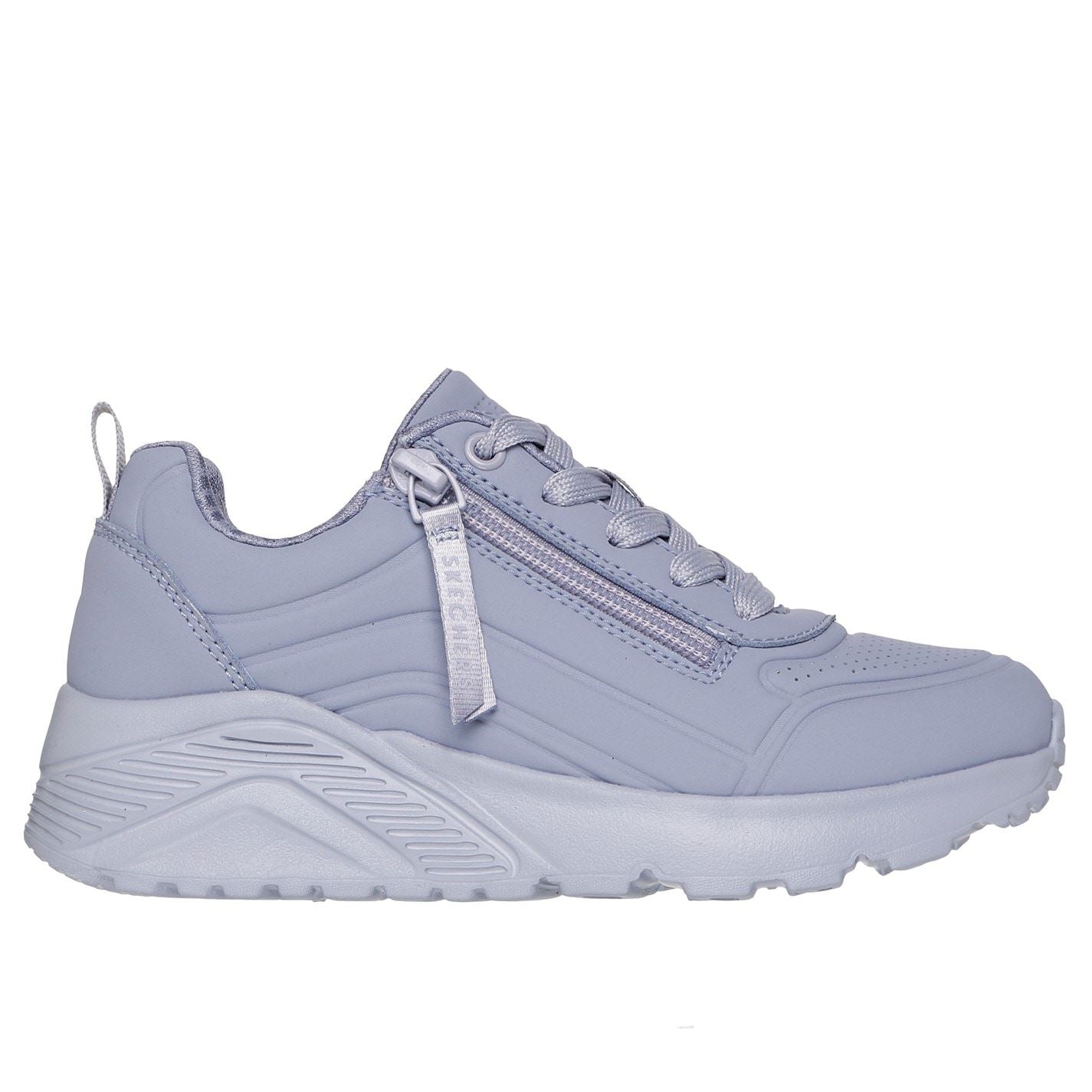 Skechers Monochromatic Lace Up Sneaker W Qua Low Top Trainers Girls