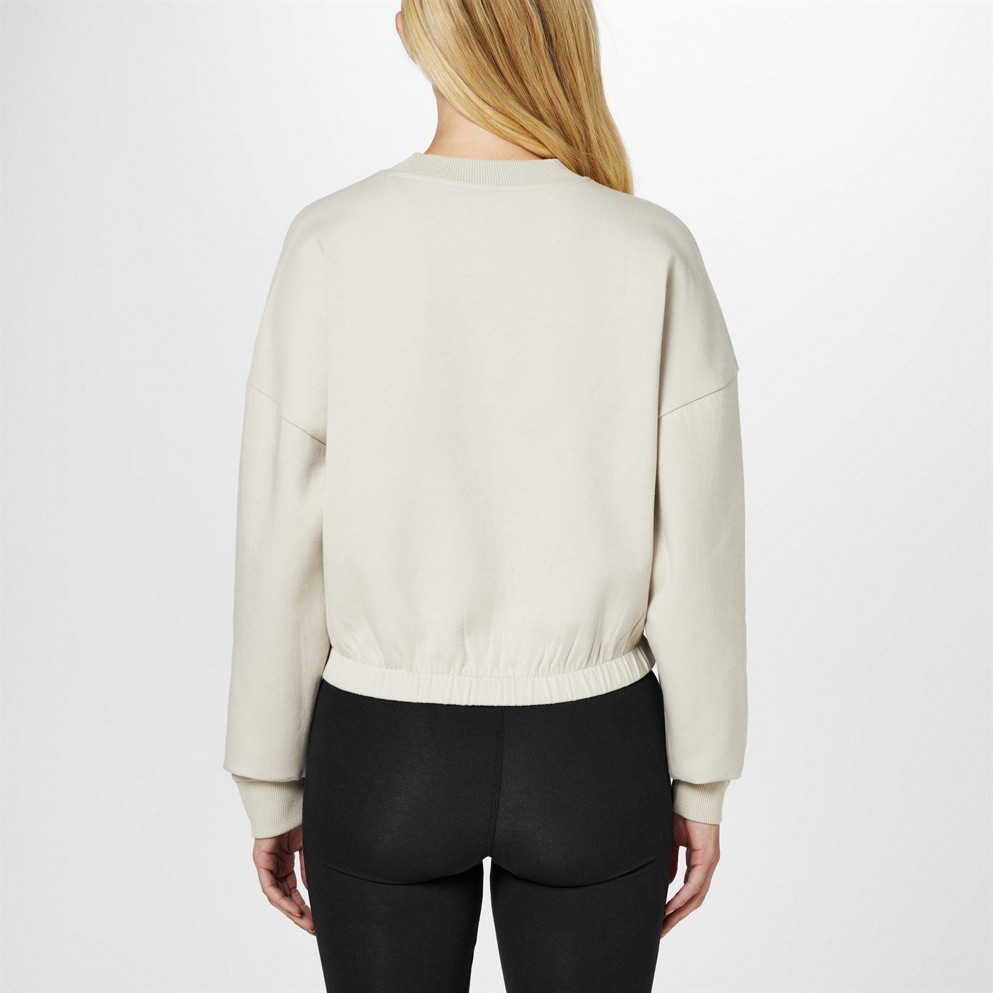 Reebok Womens Dreamblend Cotton Midlayer Sweatshirt Gym Top