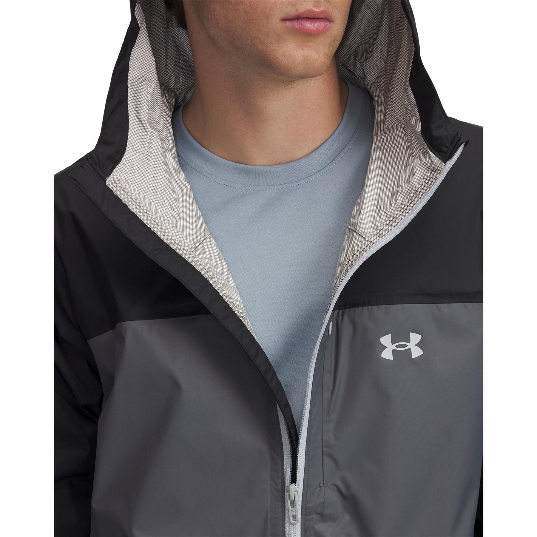 Under Armour Mens Armour Cloudstrike Colorblock Jacket Waterproof Jacket