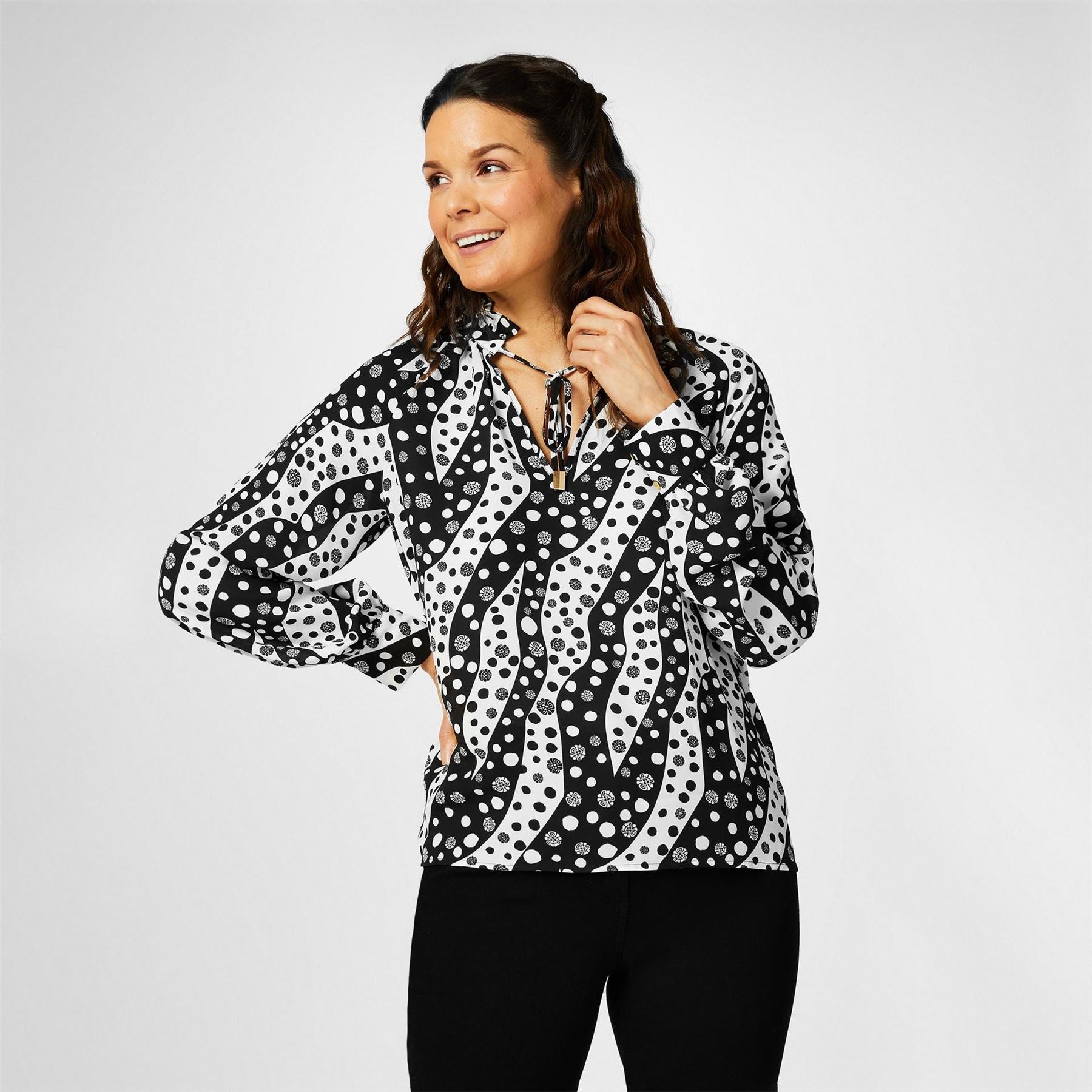 Biba Neck Blouse
