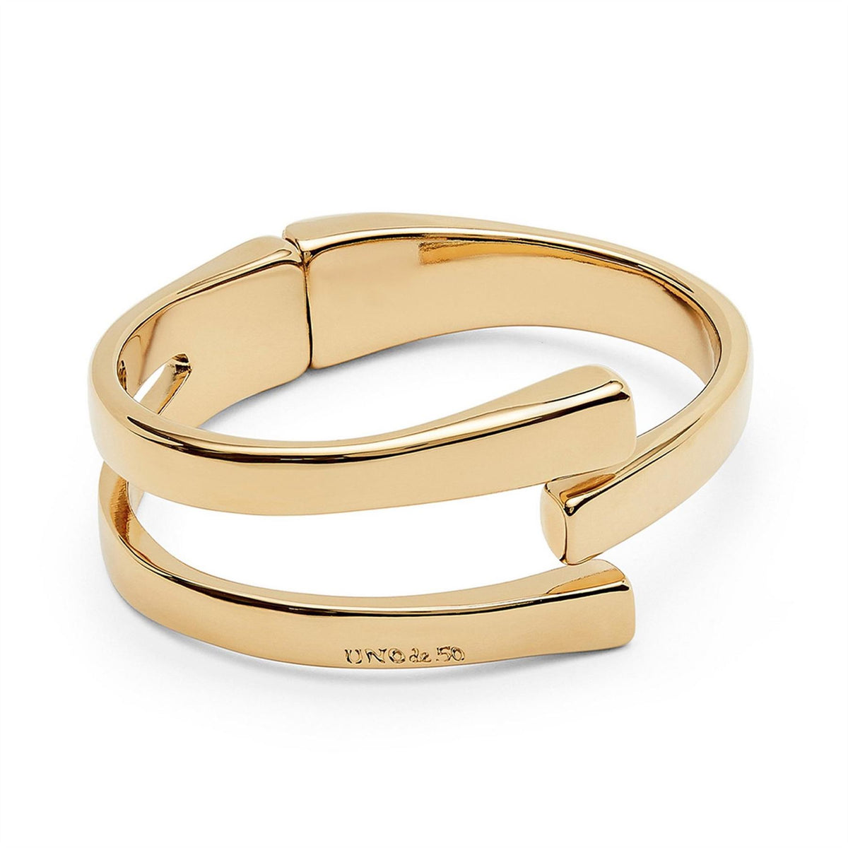 UNOde50 18k Gold Plated Rigid Bracelet