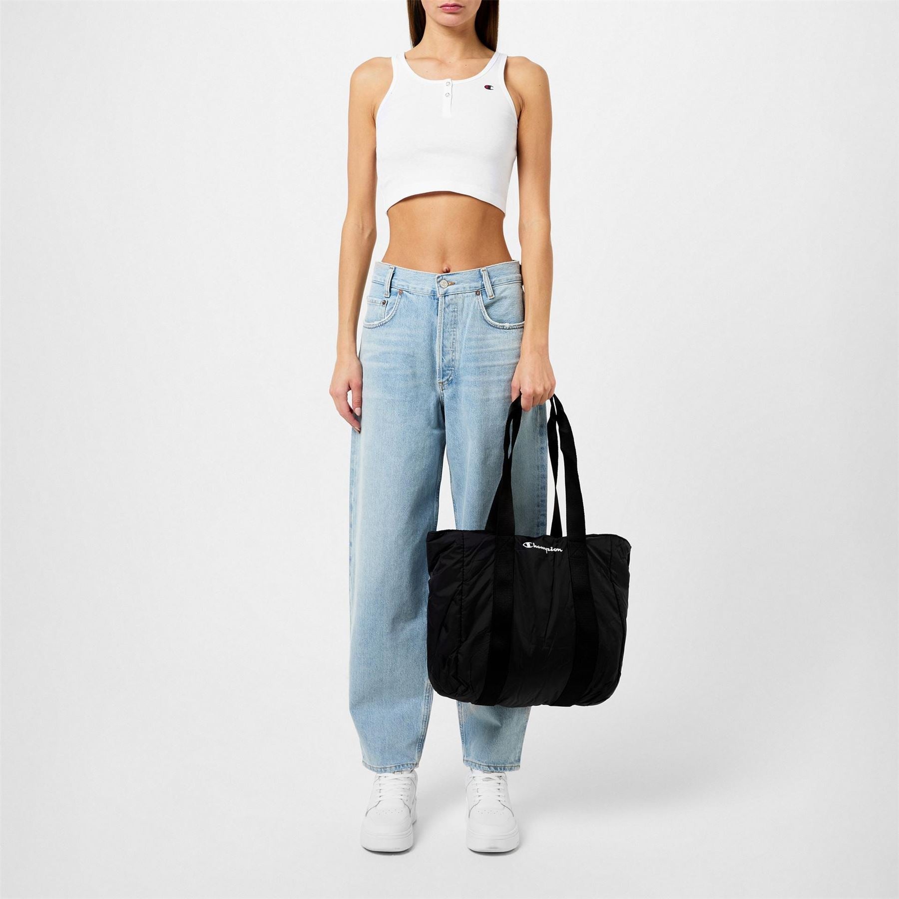 Champion Cropped Slim Fit Scoop Neck Tank