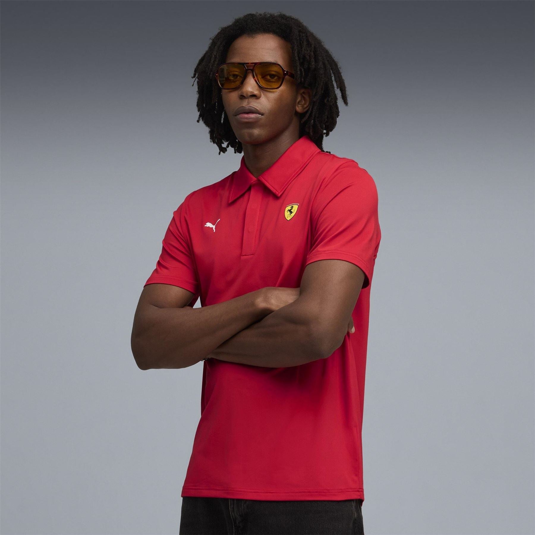 Puma Ferrari Sportswear Cloudspun Short Sleeve Polo