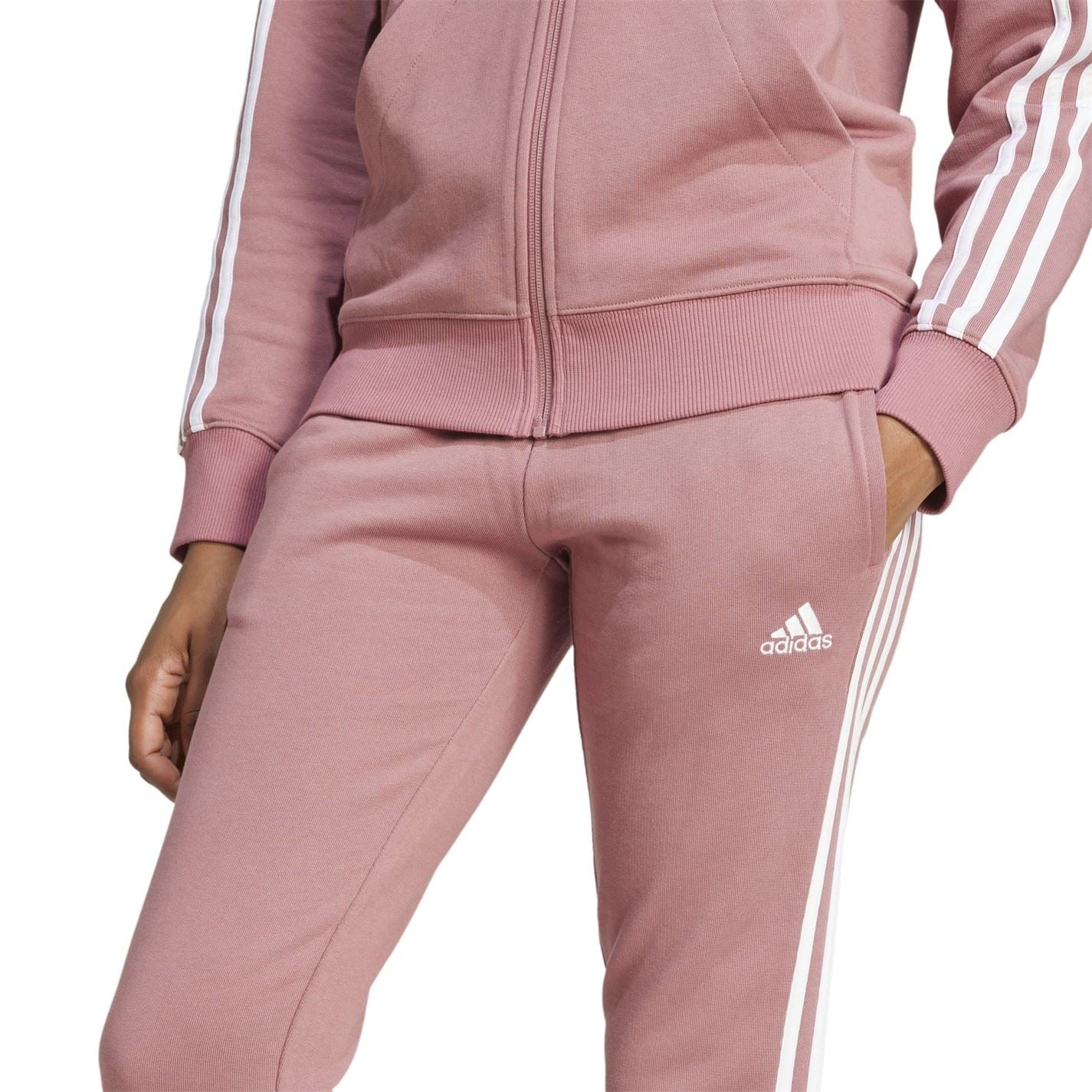 adidas Womens Essentials 3 Stripes Pants Slim