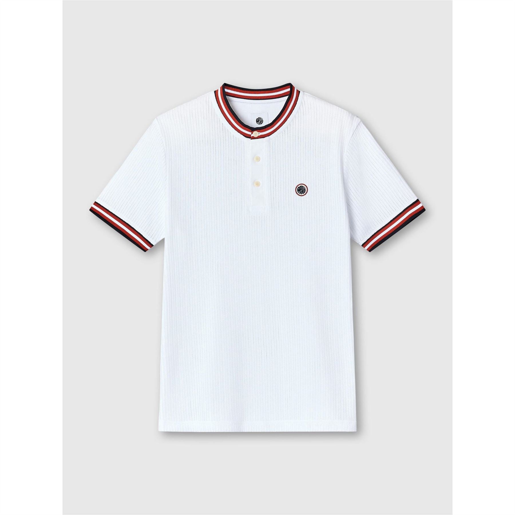 Pretty Green Pg Cressa Grandad Regular Fit T-Shirt