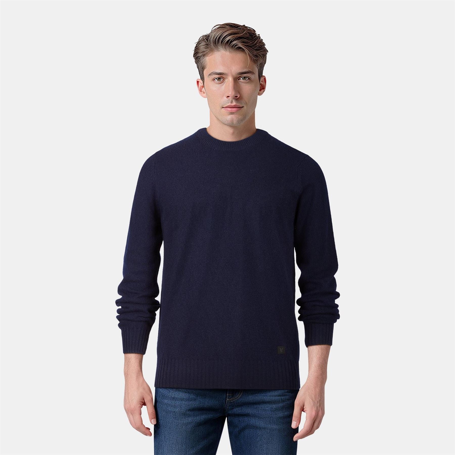 Lyle and Scott Crew Neck Regular Fit Long Sleeve Sweater