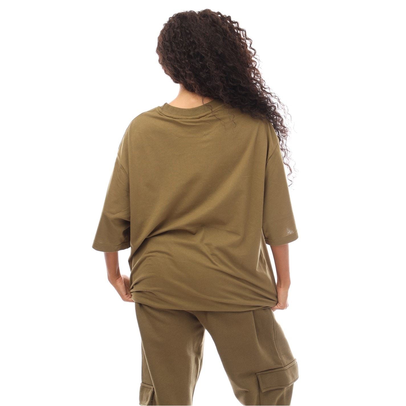 Hype Oversize Fit Signature Print T-Shirt