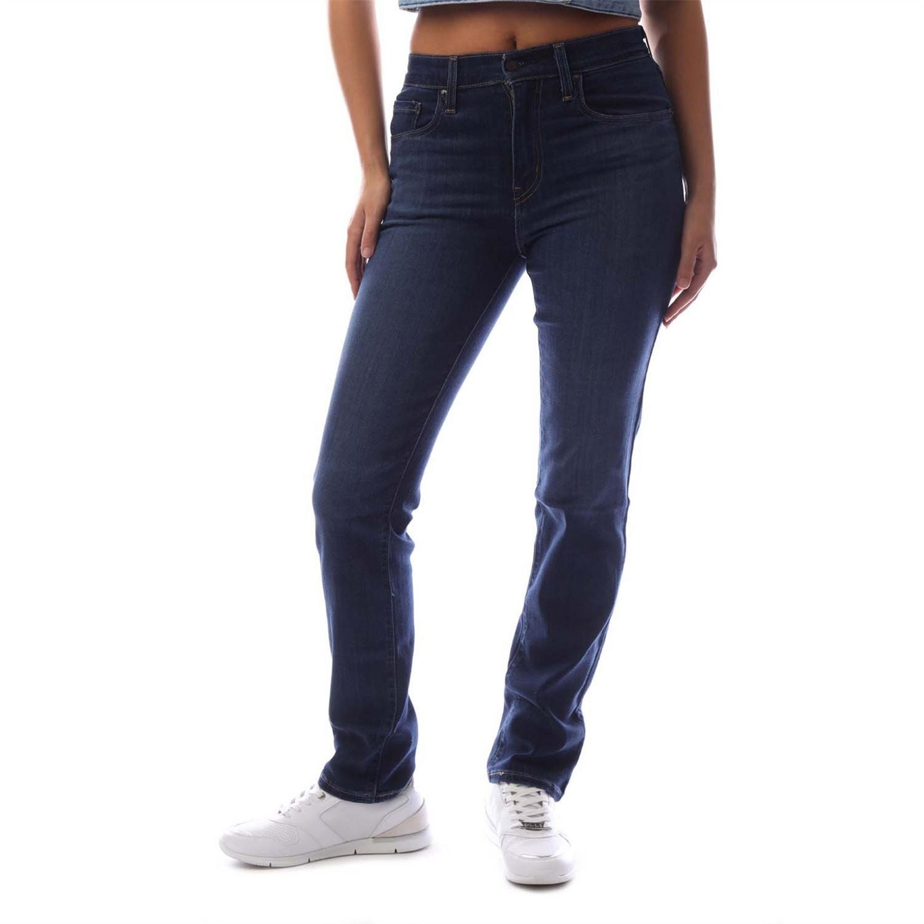 Levis High Rise Junior Straight Leg Jeans
