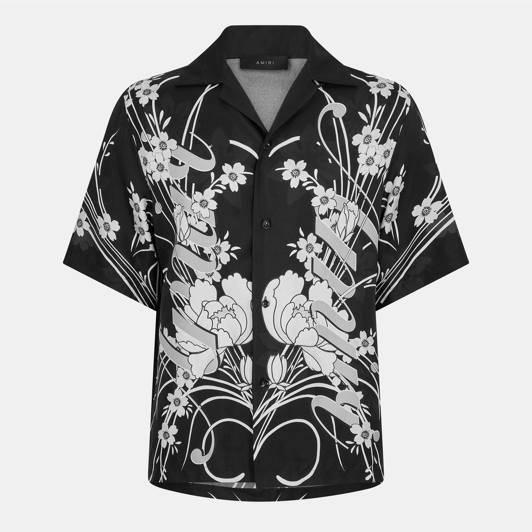 Amiri Floral Short Sleeve Bowling Shirt