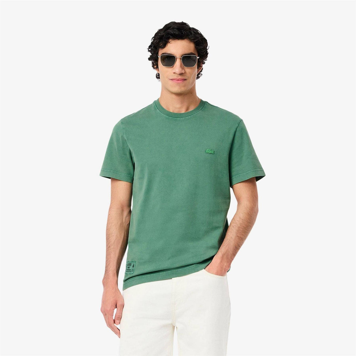 Lacoste Washed Effect Heavy Jersey Regular Fit T-Shirt
