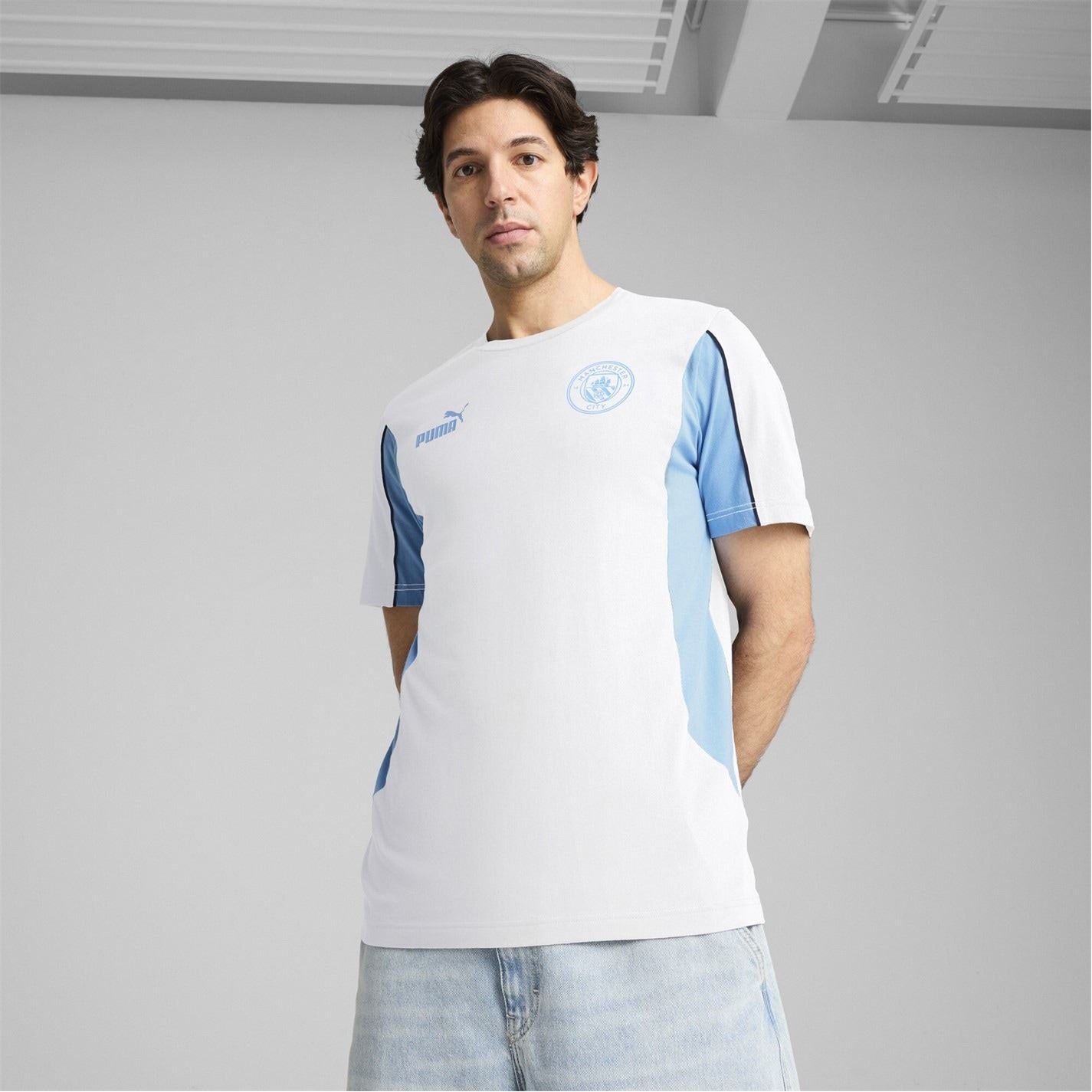 Puma Mens Manchester City Football Archive T-Shirt
