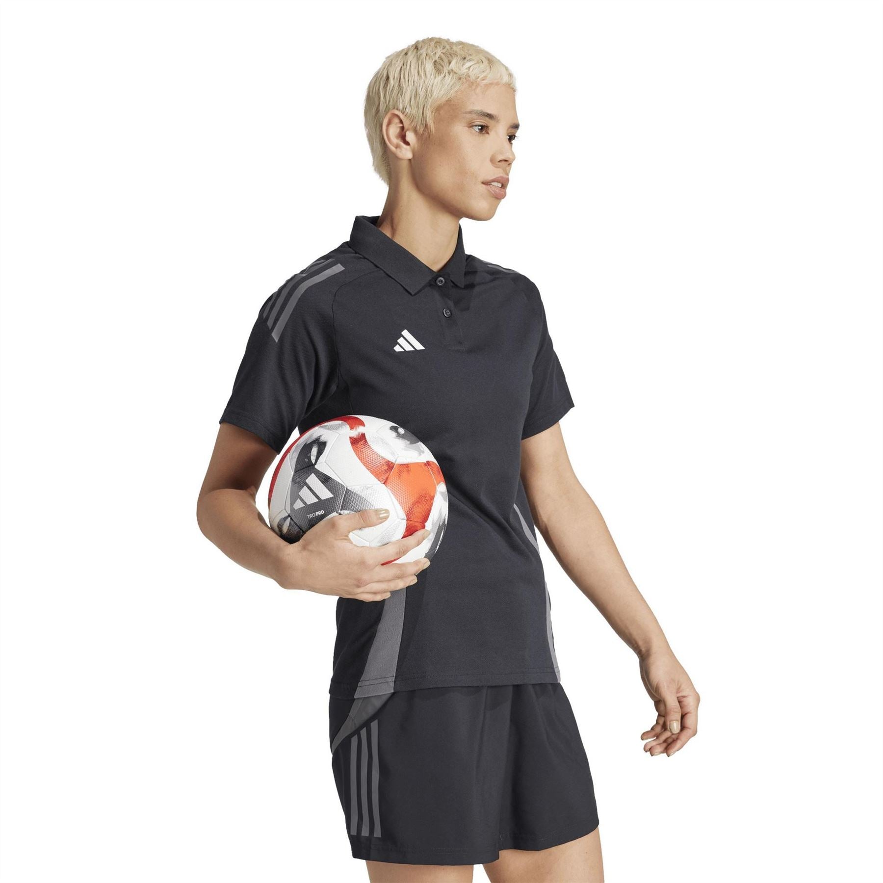 adidas Collared Neck Raglan Sleeve Polo Shirt