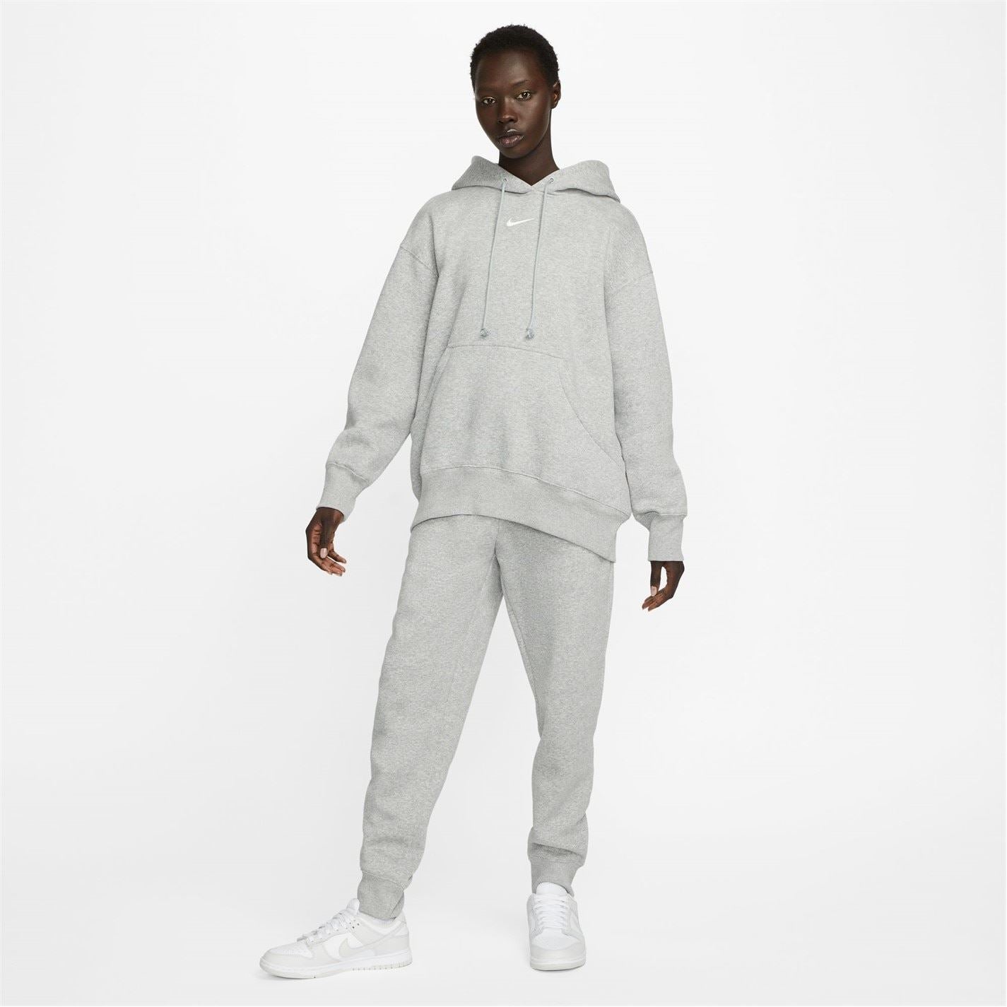 Nike Phoenix Fleece Oversize Fit Drop Shoulder Long Sleeve Hooded Neck Sweatshirt