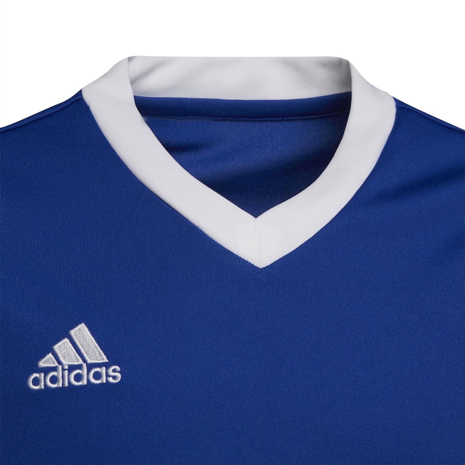 adidas Kids Jersey V-Neck Short Sleeve T-Shirt