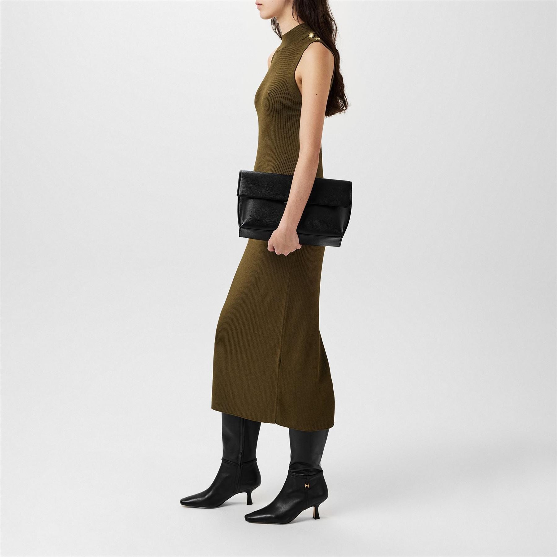 Barbour International Knitted Midi Dress