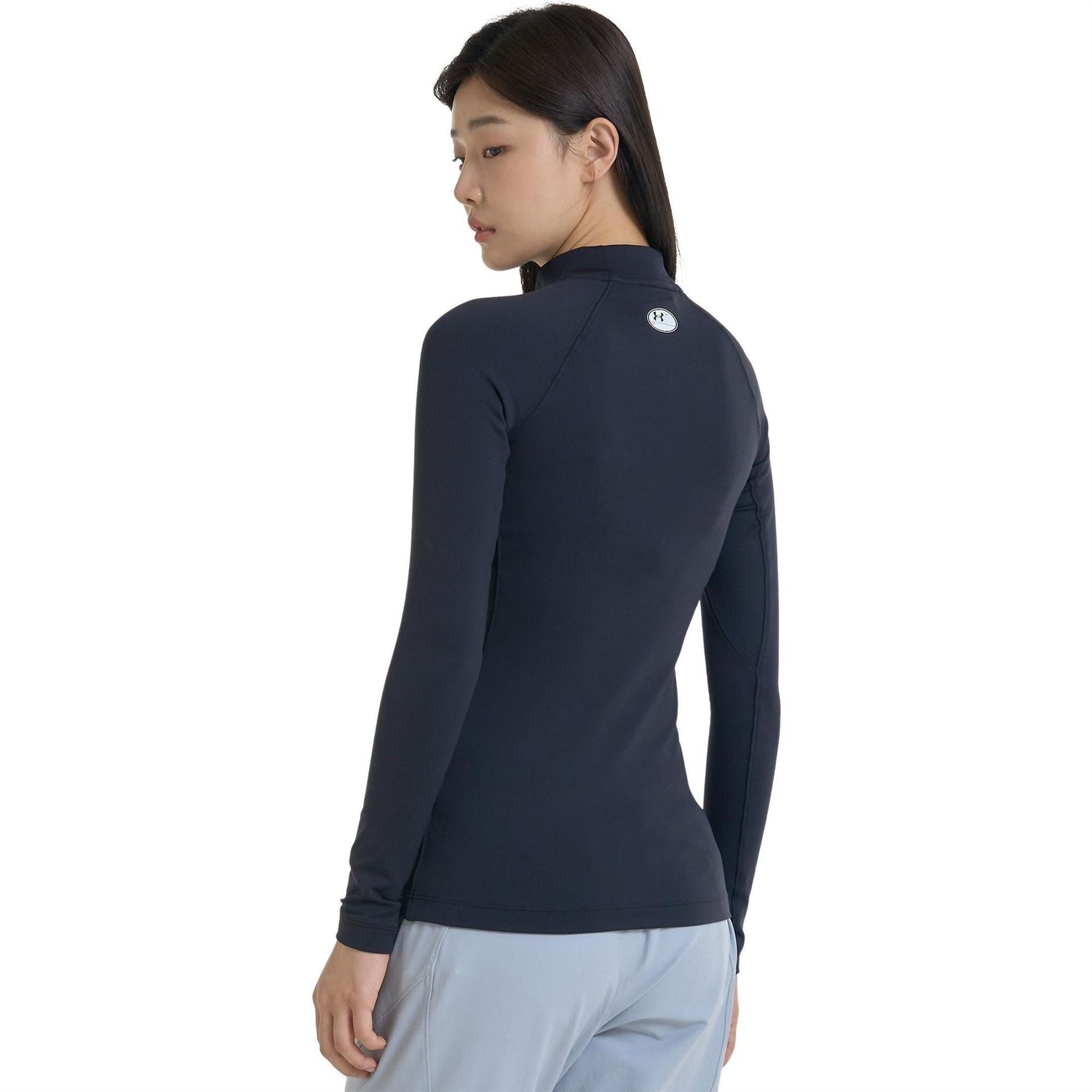 Under Armour Authentics Long Sleeve Performance Mockneck Gym Top