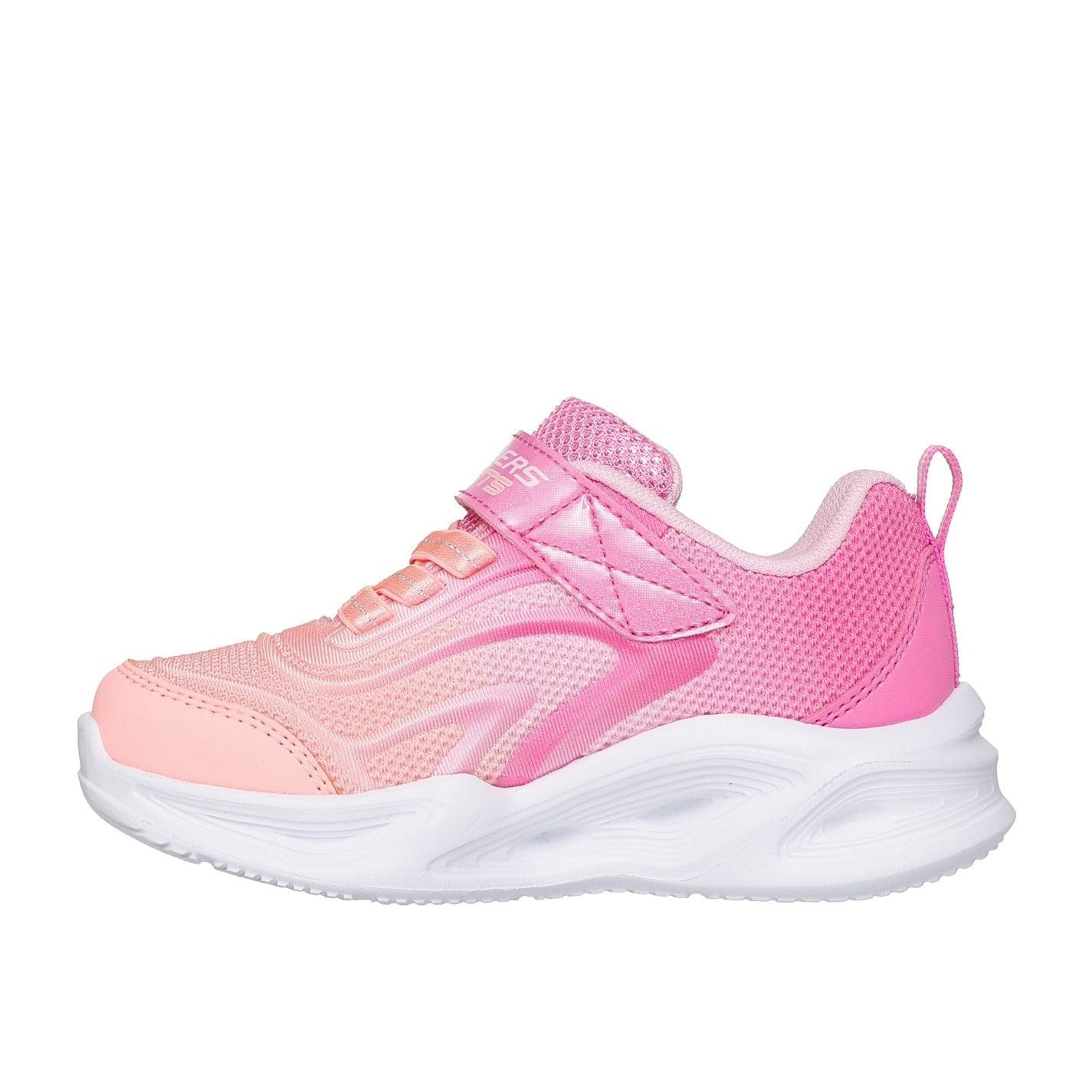 Skechers Lighted Gore  And  Strap Sneaker W Ombr Light Up Trainers Girls
