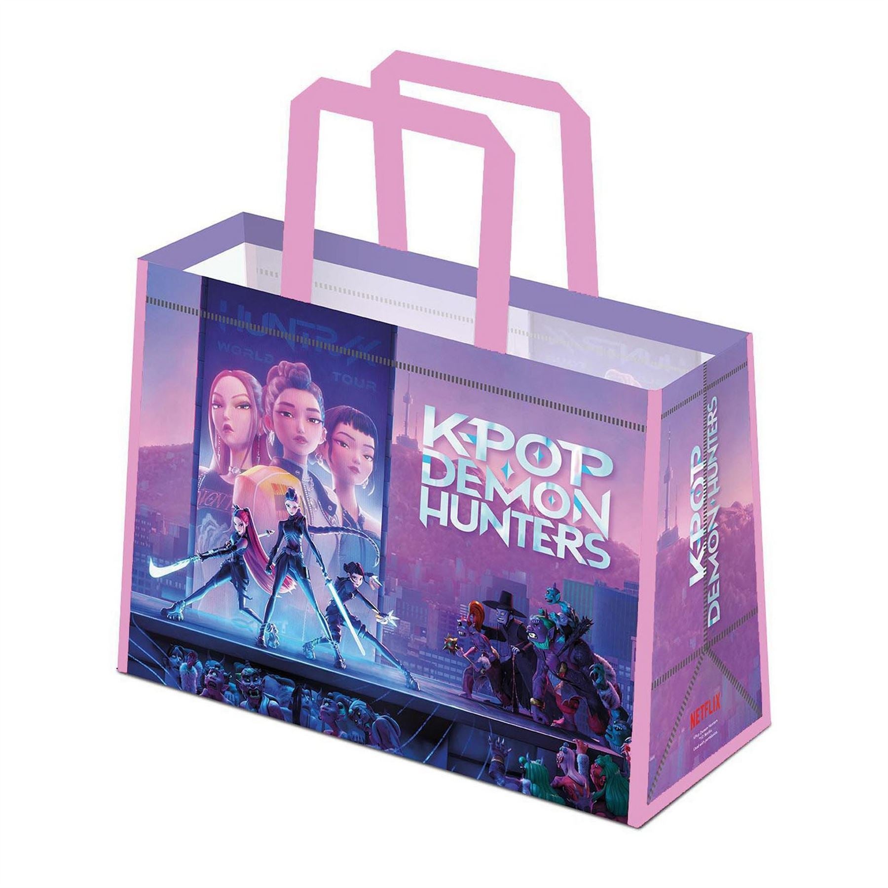 Character Pop Demon Hunters Reusable Tote Bag