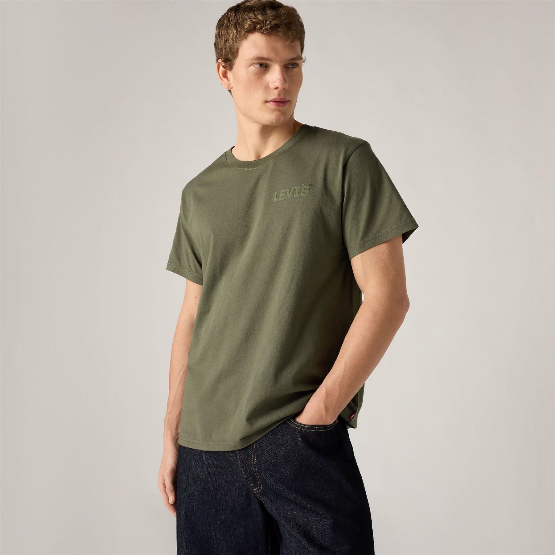 Levis Headline Logo Cotton Relaxed Fit T-Shirt