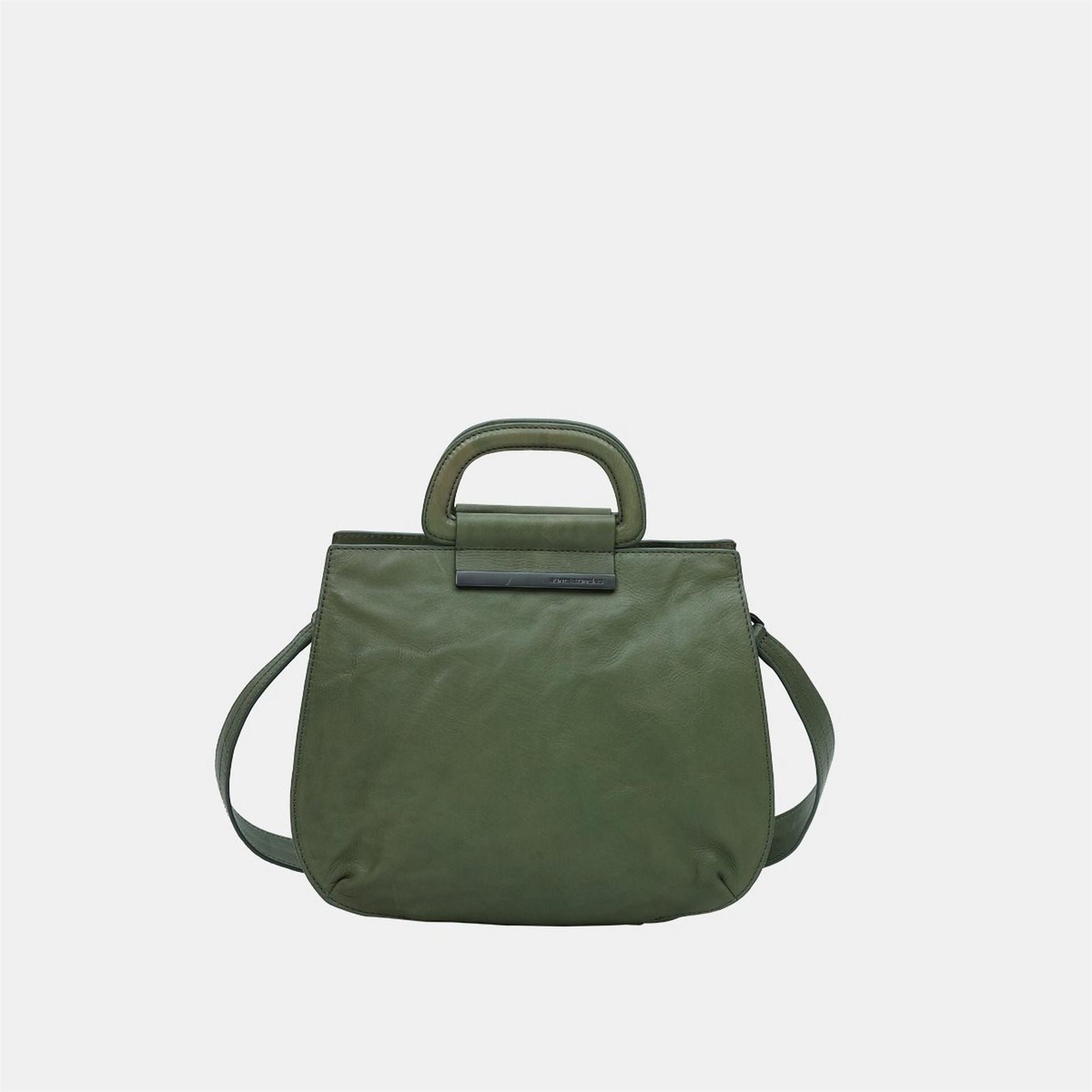 Aunts and Uncles Top Handle Large Moon Bag with Logo