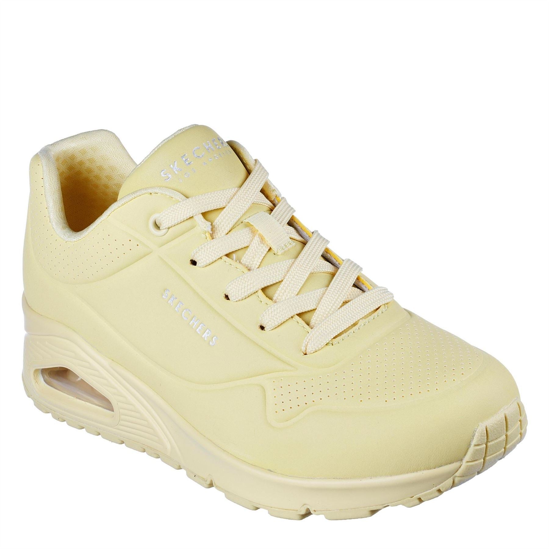 Skechers Womens Pastel Durabuck Lace Up Fash Low Top Trainers