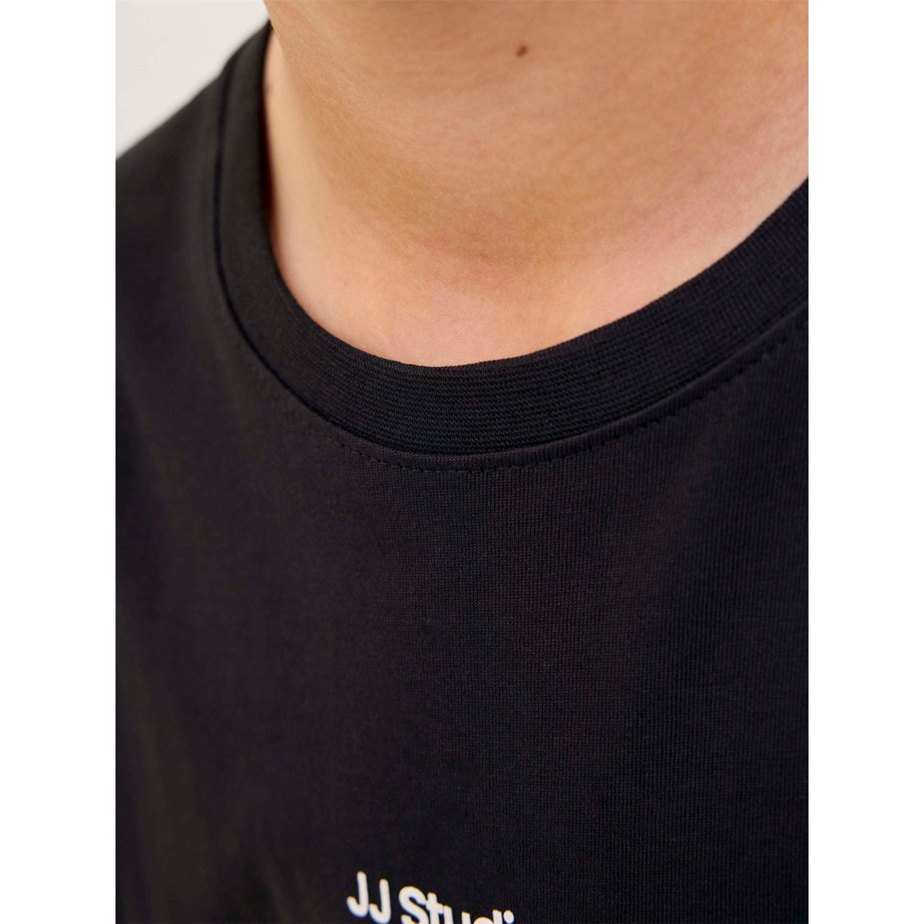 Jack and Jones Soho Logo Print Crew Neck Short Sleeve Jersey T-Shirt
