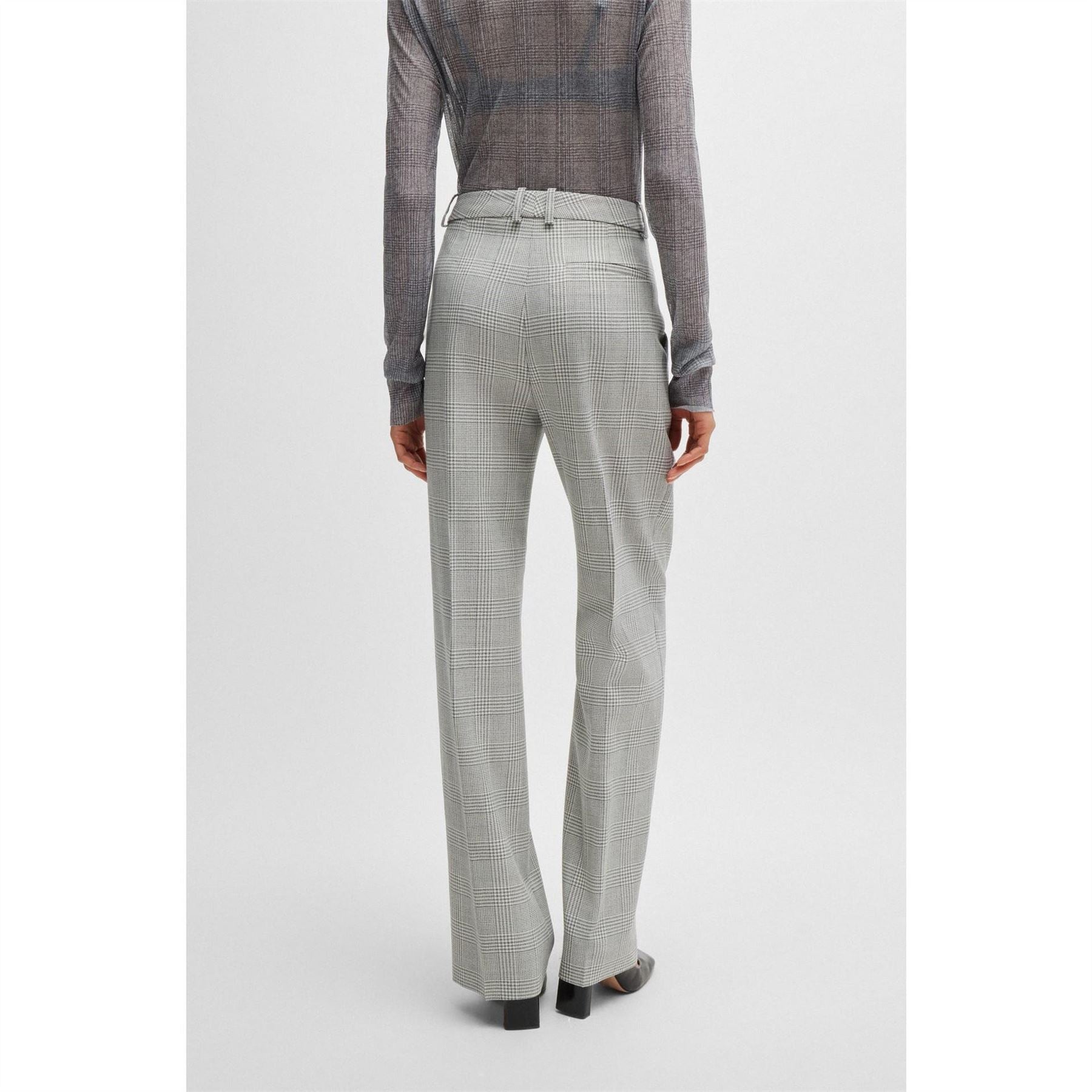 Boss Womens Tanity 10260288 01 Straight Leg Trousers