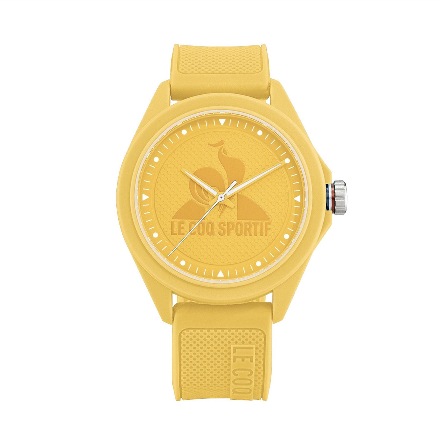 Le Coq Sportif Monochrome Yellow Plastic Strap Digital Watch