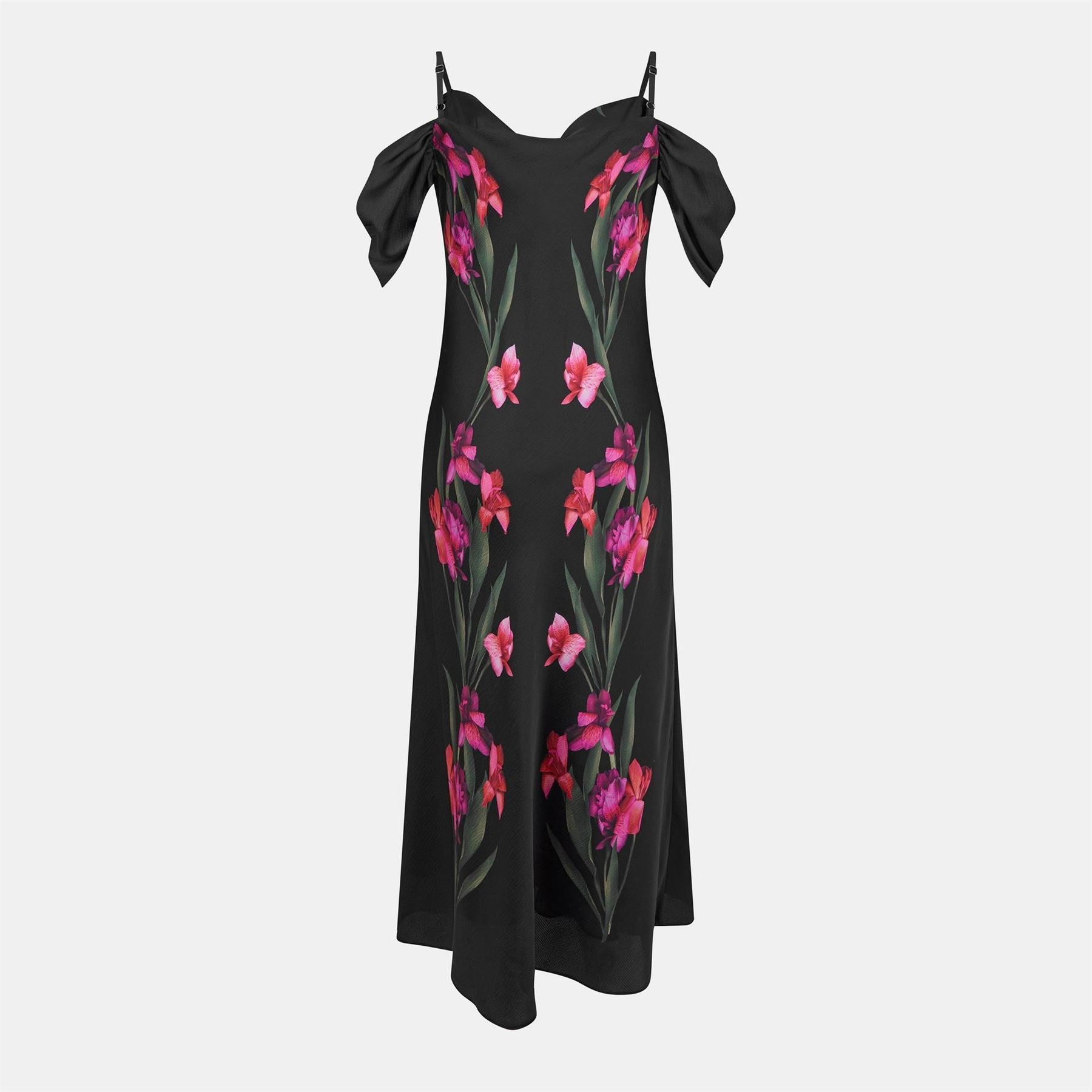 Ted Baker Satin Square Neck Midi Slip Dress