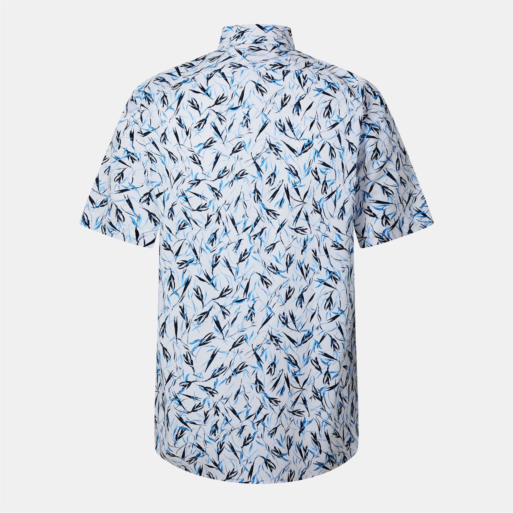 Boss H JOE Kent Patterned Short Sleeve Tailored Fit Shirt