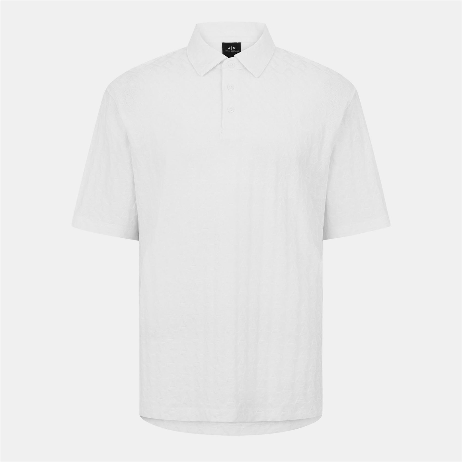 Armani Exchange Exchange Collared Neck Short Sleeve Polo Shirt