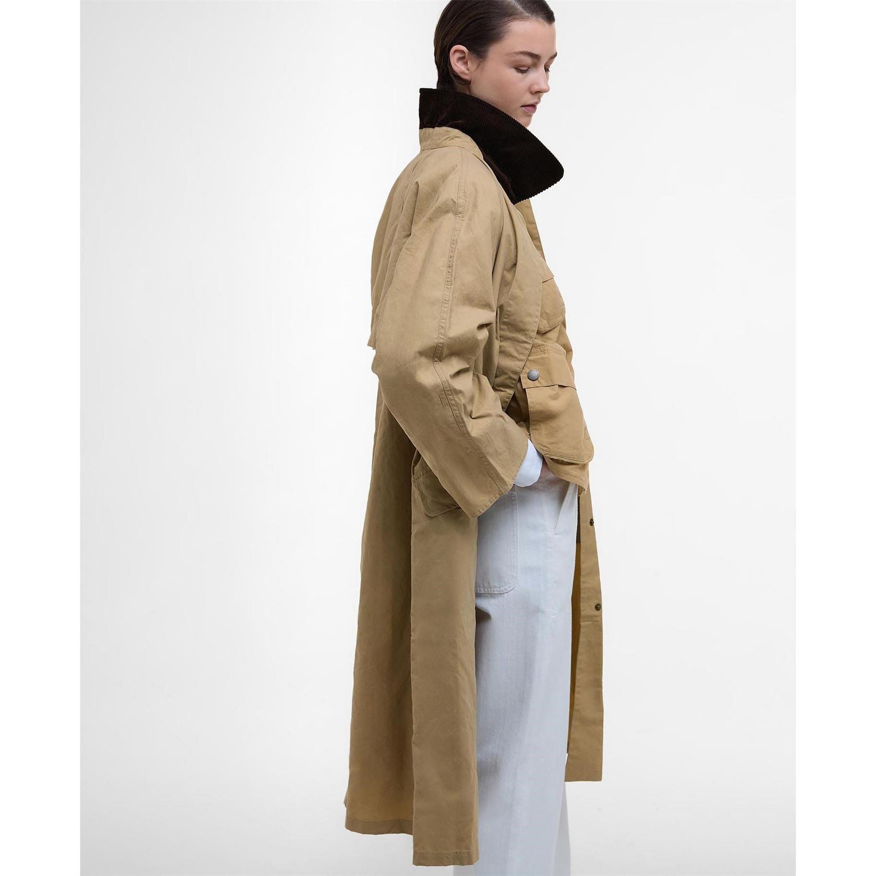 Barbour Lizzy Showerproof Waterproof Calf Length Long Sleeve Mac