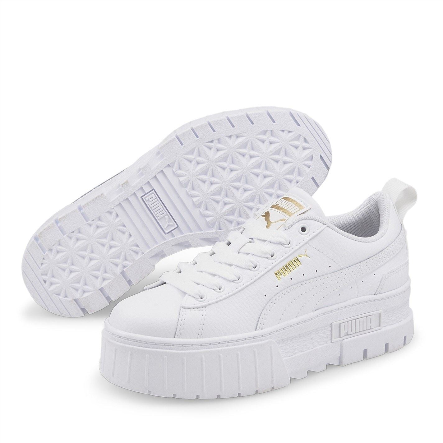 Puma Junior Mayze Graphic Print Platform Skate Shoes
