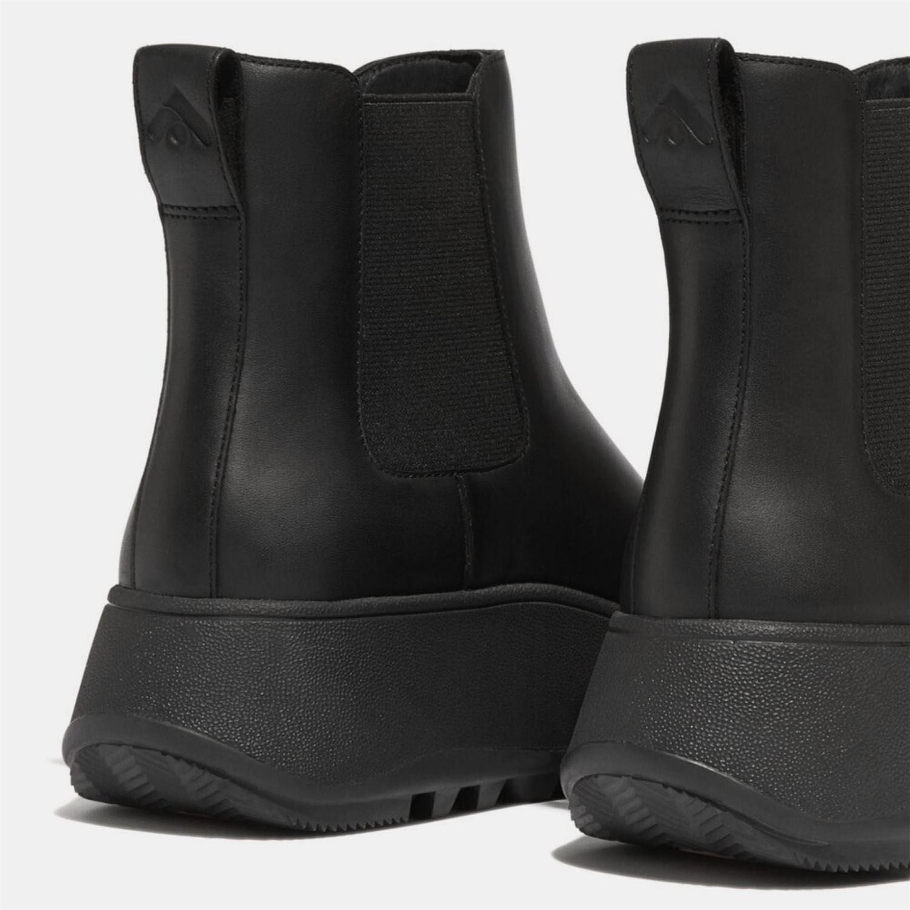 Fitflop Mode Waterproof Leather Flatform Chelsea Boots