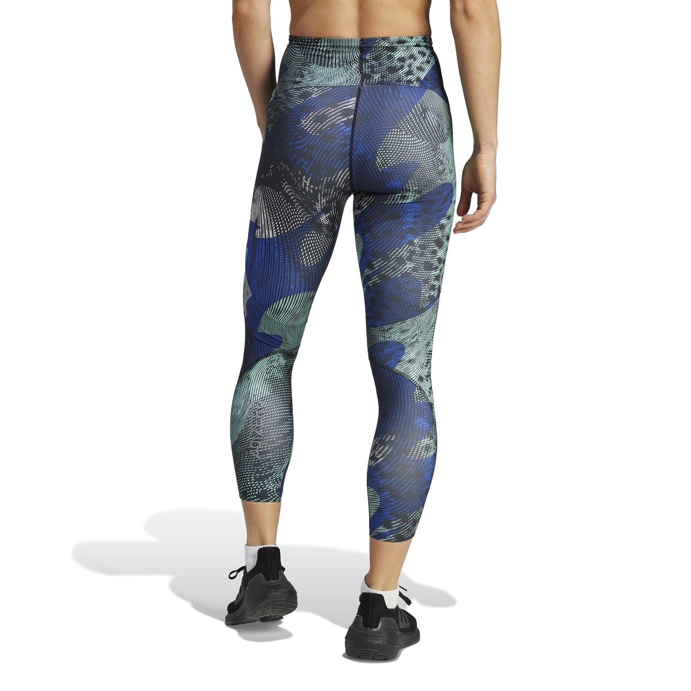 adidas Womens Adizero Allover Print 7 8 Leggings