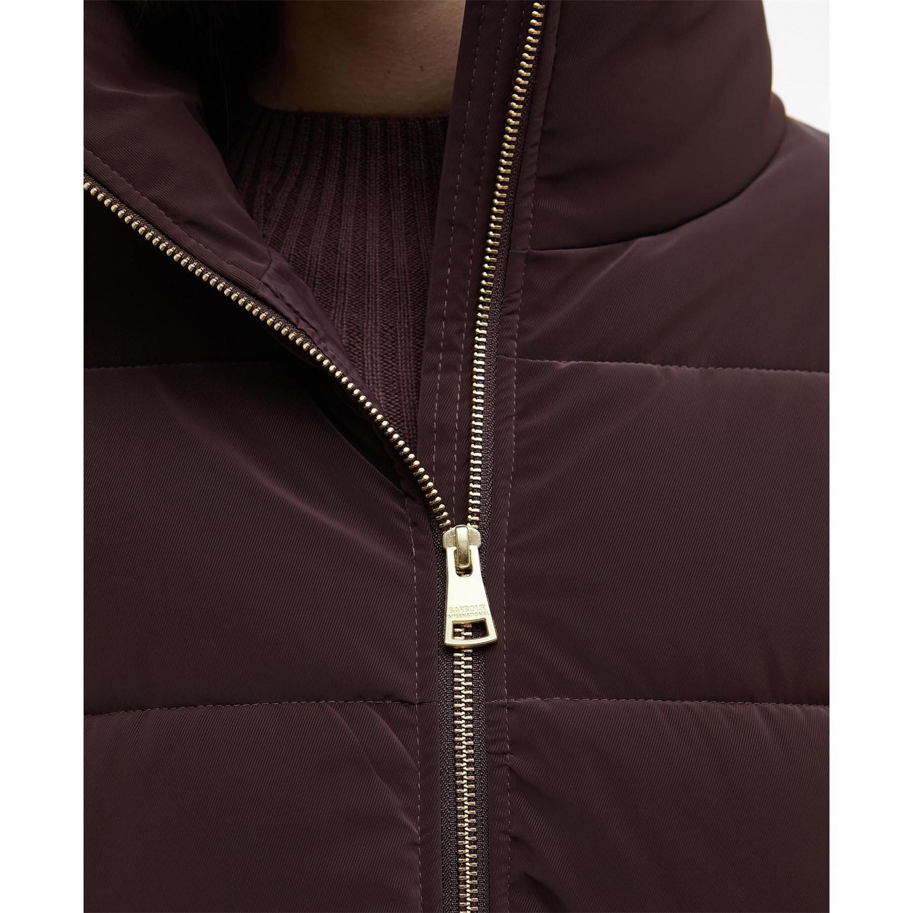 Barbour International Velvet Puffer Jacket