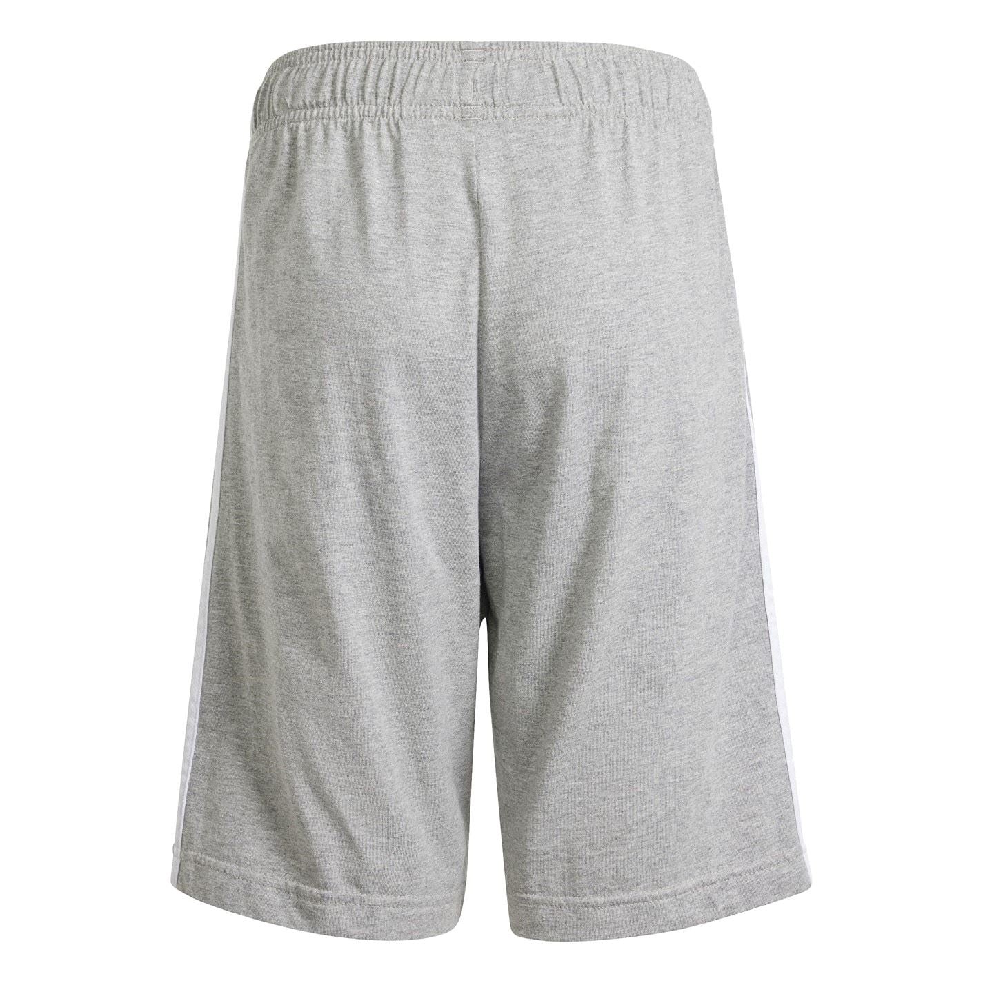 adidas Essentials 3 Stripe Jersey Short Juniors
