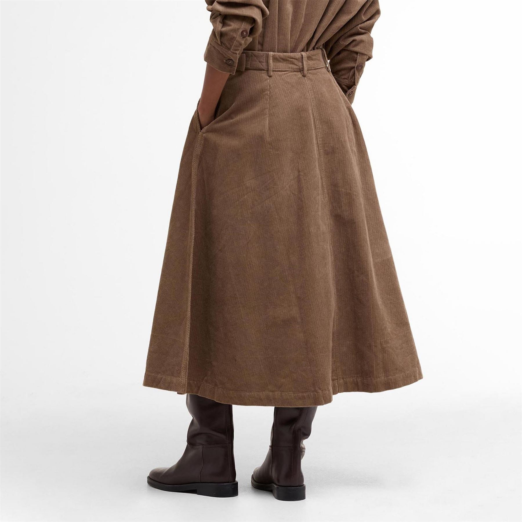 Barbour Cord Midi Skirt