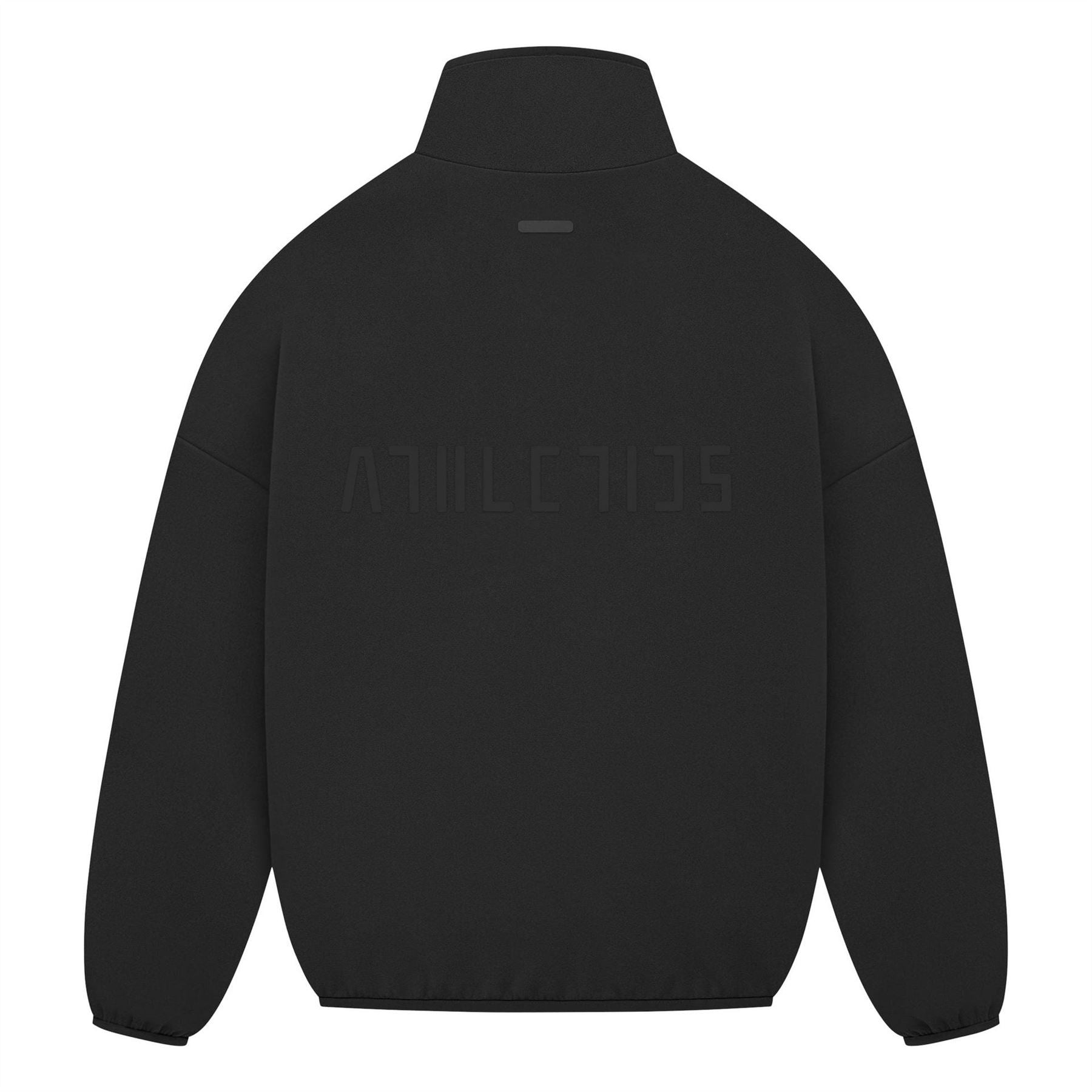 adidas Lettering Relaxed Fit Funnel Neck Long Sleeve Drop Shoulder Athletic Top