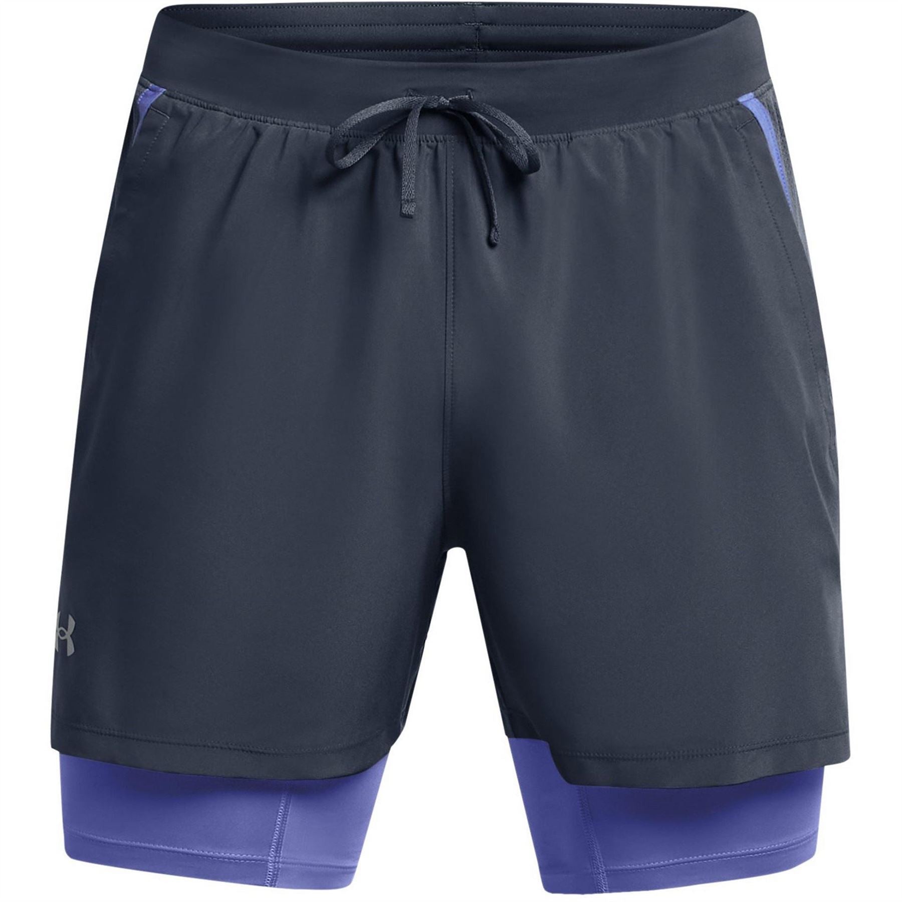 Under Armour Mens Armour Ua Launch 2 In 1 7 Shorts