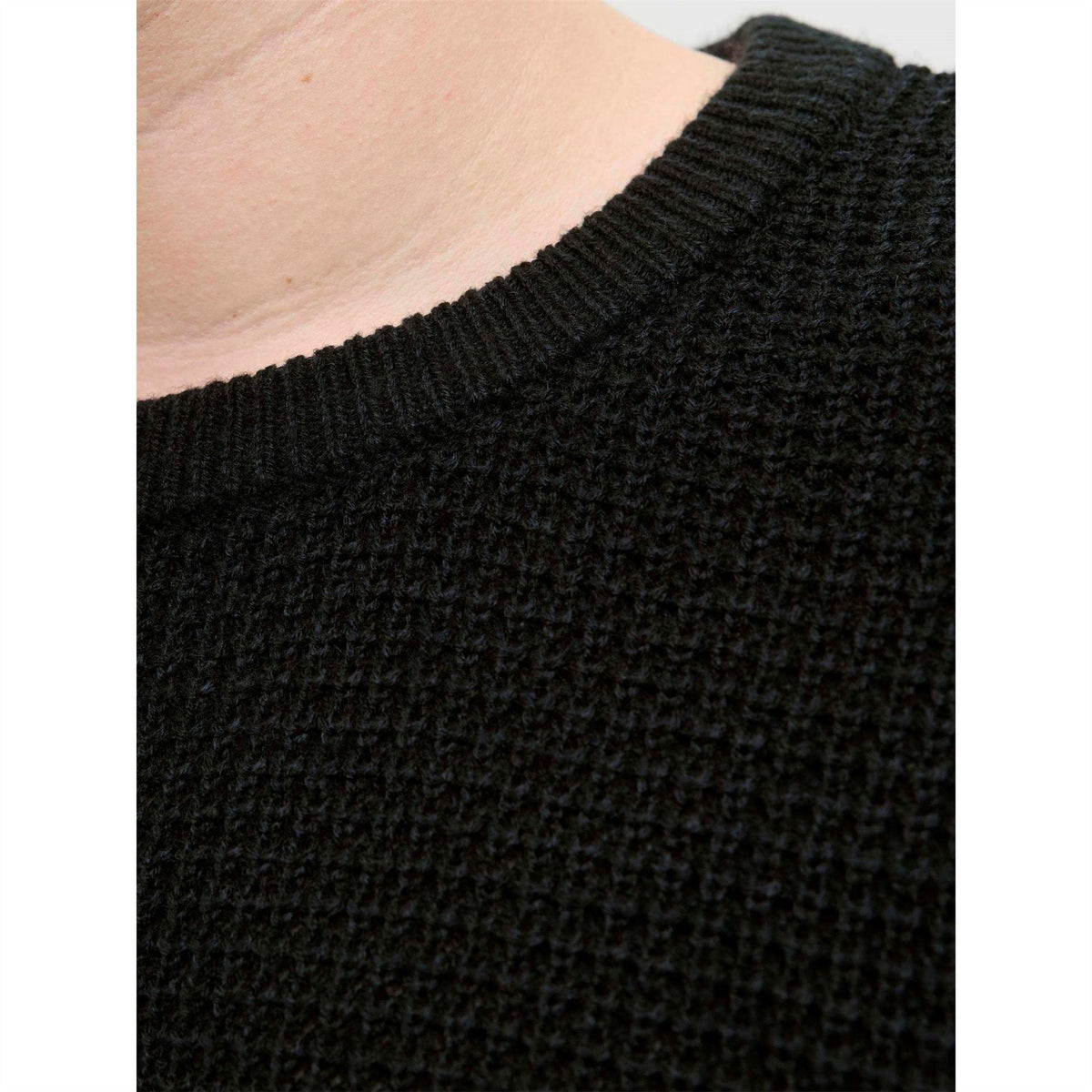 Jack and Jones Crew Neck Ribbed Collar Long Sleeve Sweater