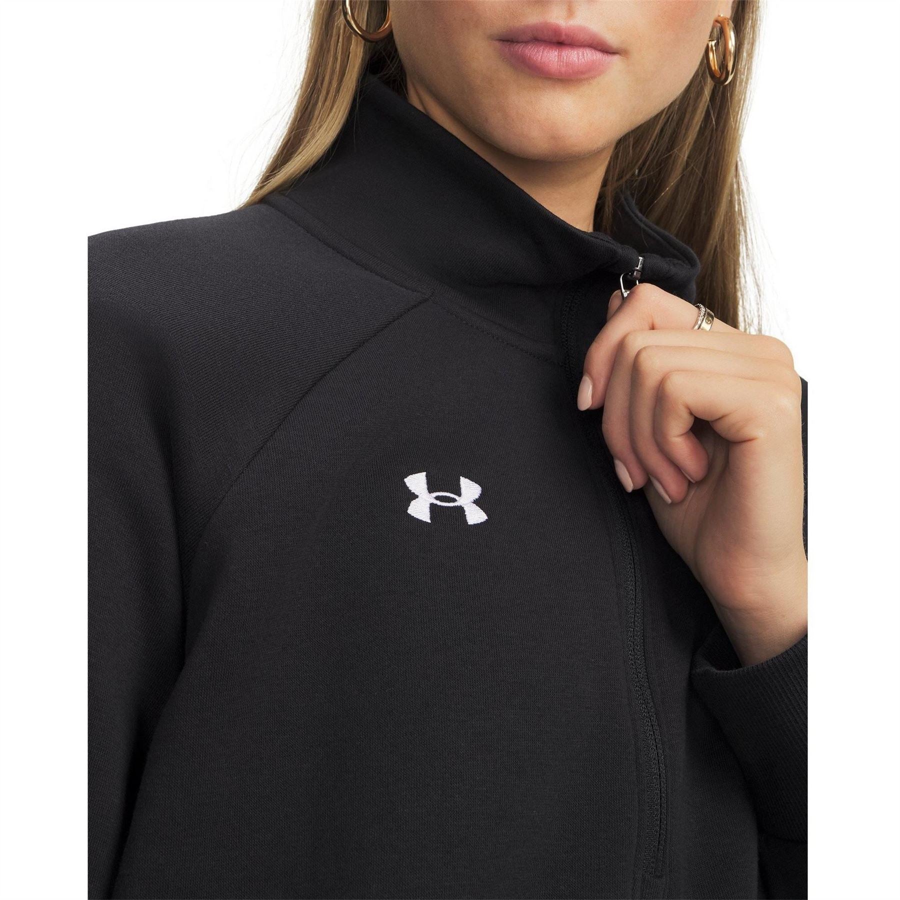 Under Armour UA Rival Zip Neck Raglan Sleeve Sweatshirt