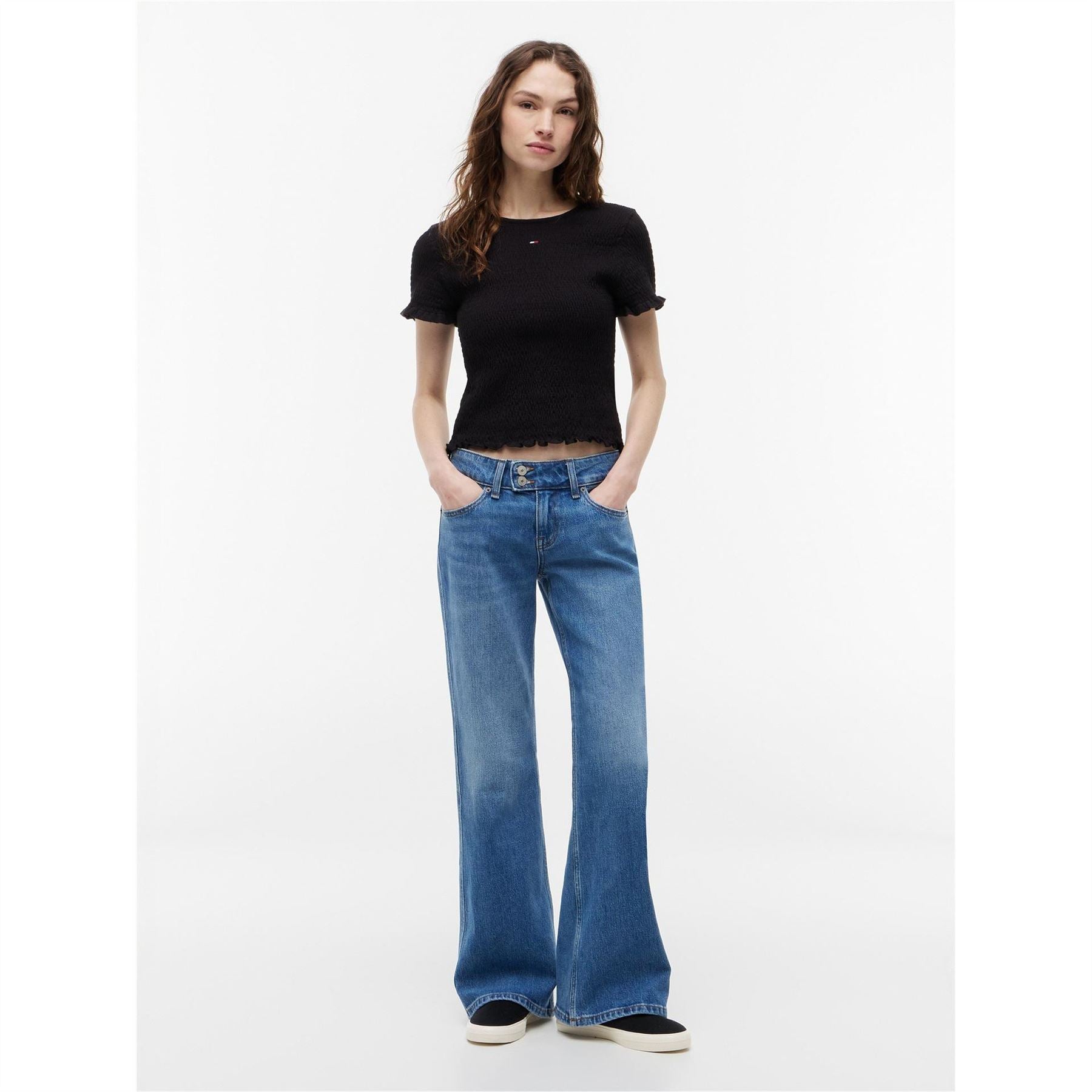 Tommy Jeans Slim Fit Cropped Crew Neck T-Shirt