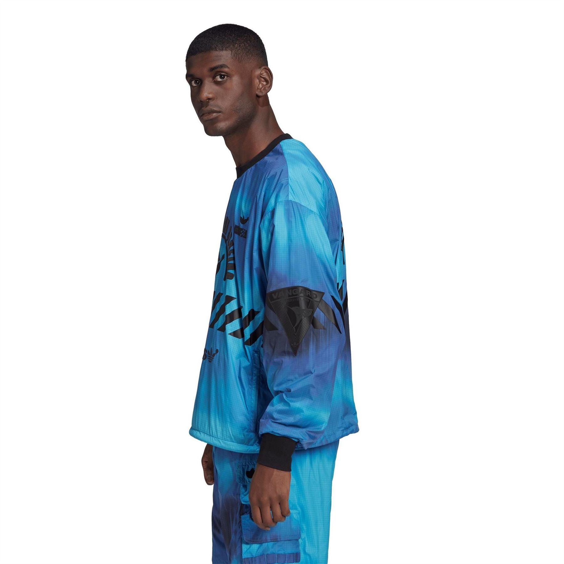 adidas Originals Mens Blue Version Arkive Crew Sweatshirt