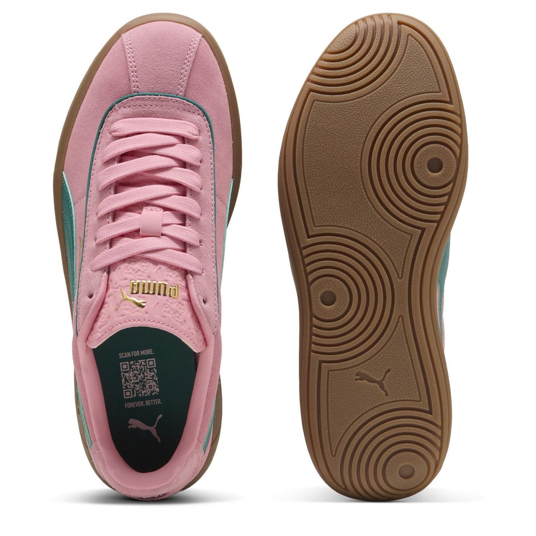 Puma Club Klassika Low Top Flat Heel Sneakers
