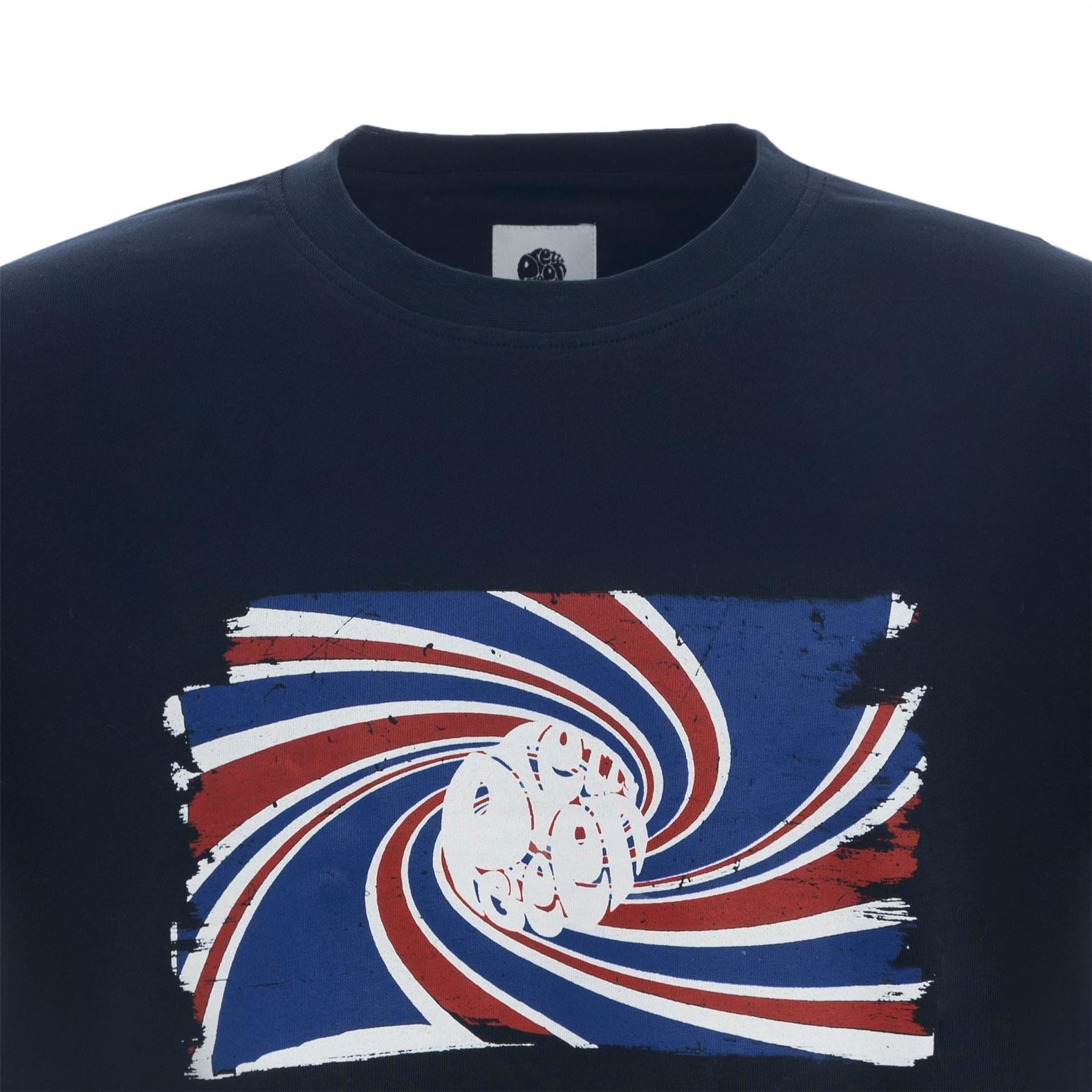 Pretty Green Swirl Logo Print Regular Fit T-Shirt